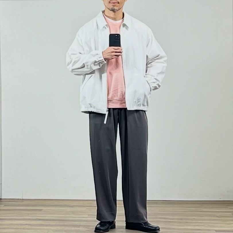 26SS》【STILL BY HAND】ZIP UP MOLESKIN BLOUSON ジップアップ
