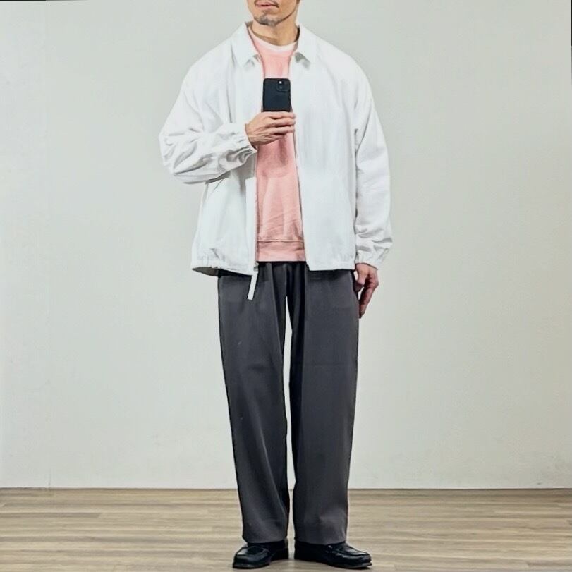 26SS》【STILL BY HAND】ZIP UP MOLESKIN BLOUSON ジップアップ