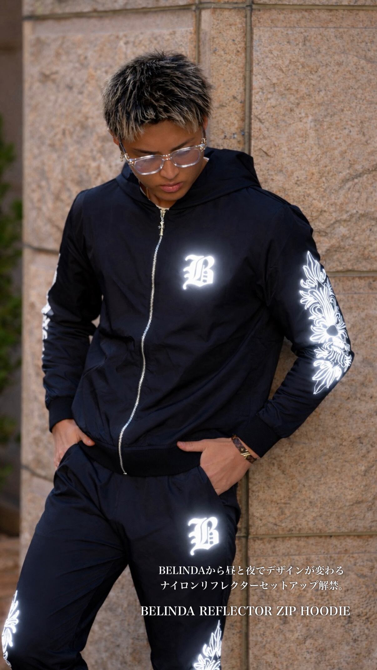 BELINDA REFLECTOR ZIP HOODIE【BB25040】 | BELINDA OFFICIAL