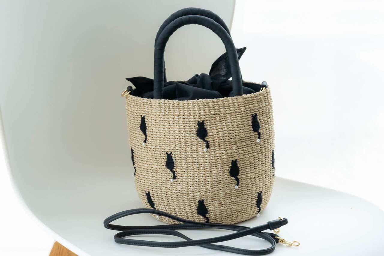 puri41123　かごバック a-jolie かごバッグ（Pine＆Parm／CAT） | 中村江里子セレクション