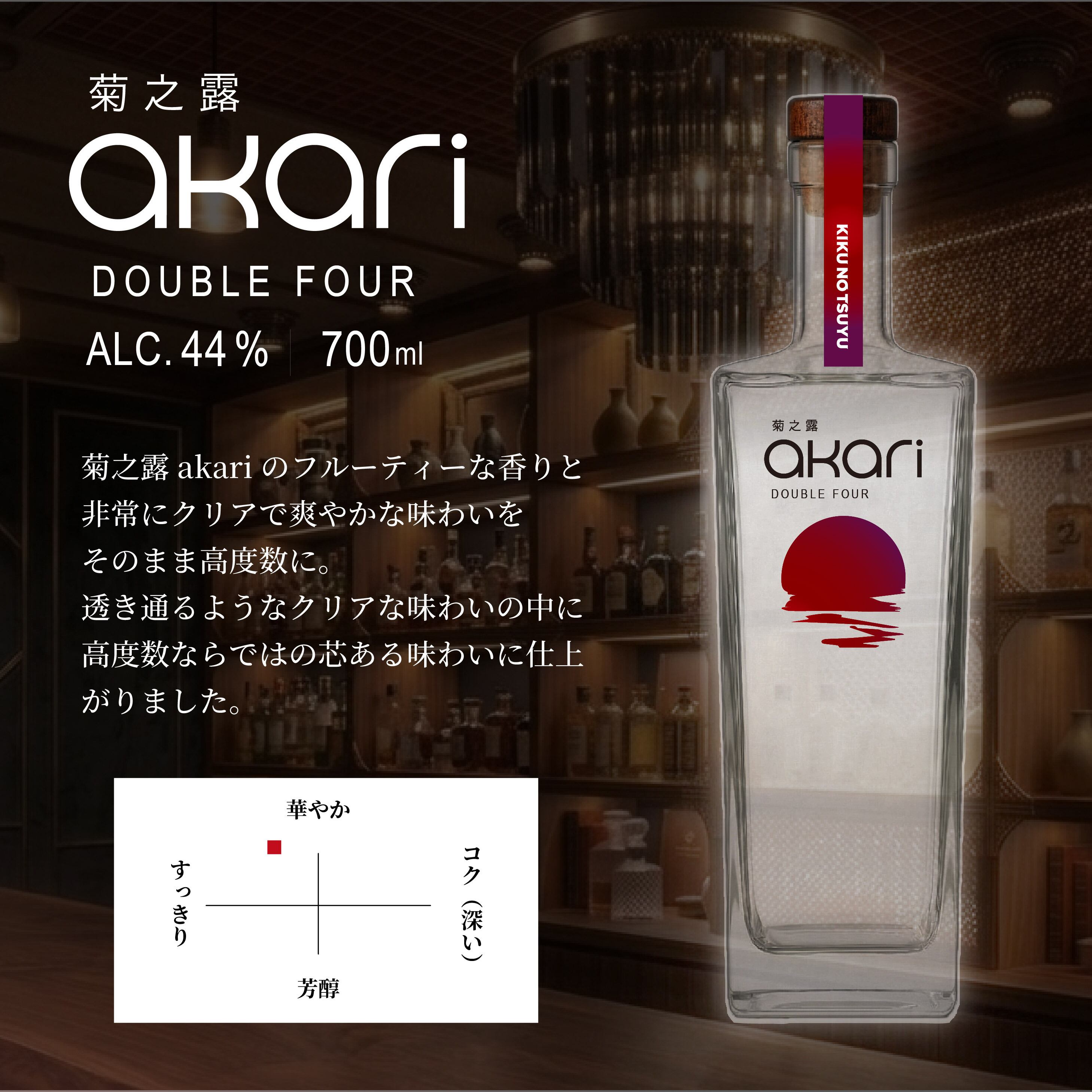 新商品】菊之露akari DOUBLE FOUR 44度 700ml | 琉球泡盛の定番！菊之
