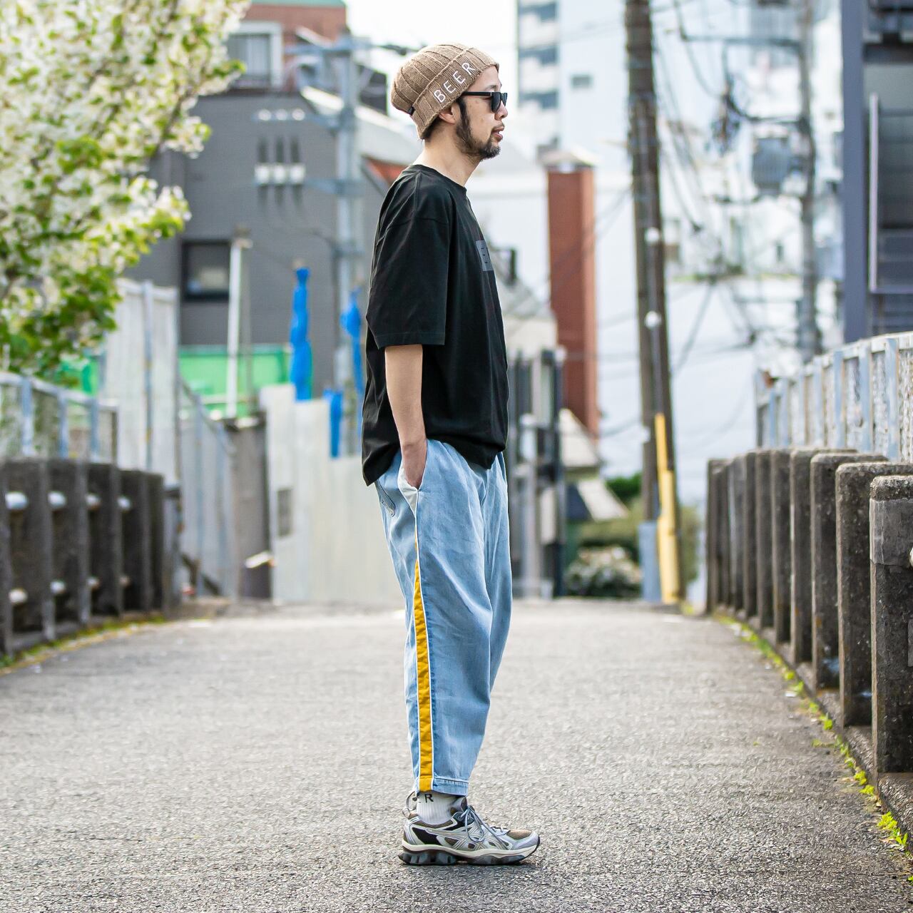 BEER ワンサイズ・サーカスパンツ サックス（男女兼用） | BEER