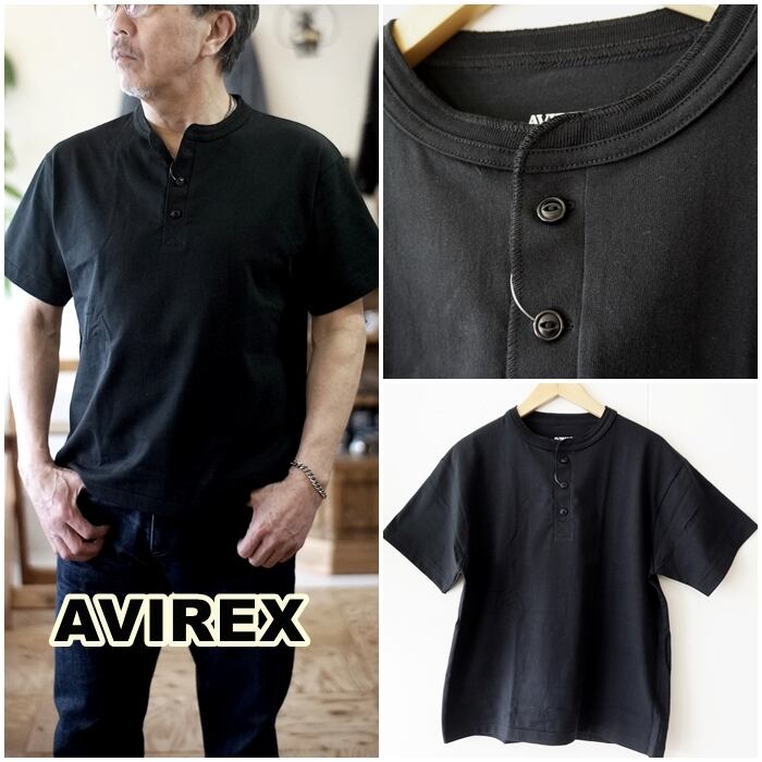 AVIREX アビレックス ヘンリーネック半袖Tシャツ 783-5934019 HENLEY