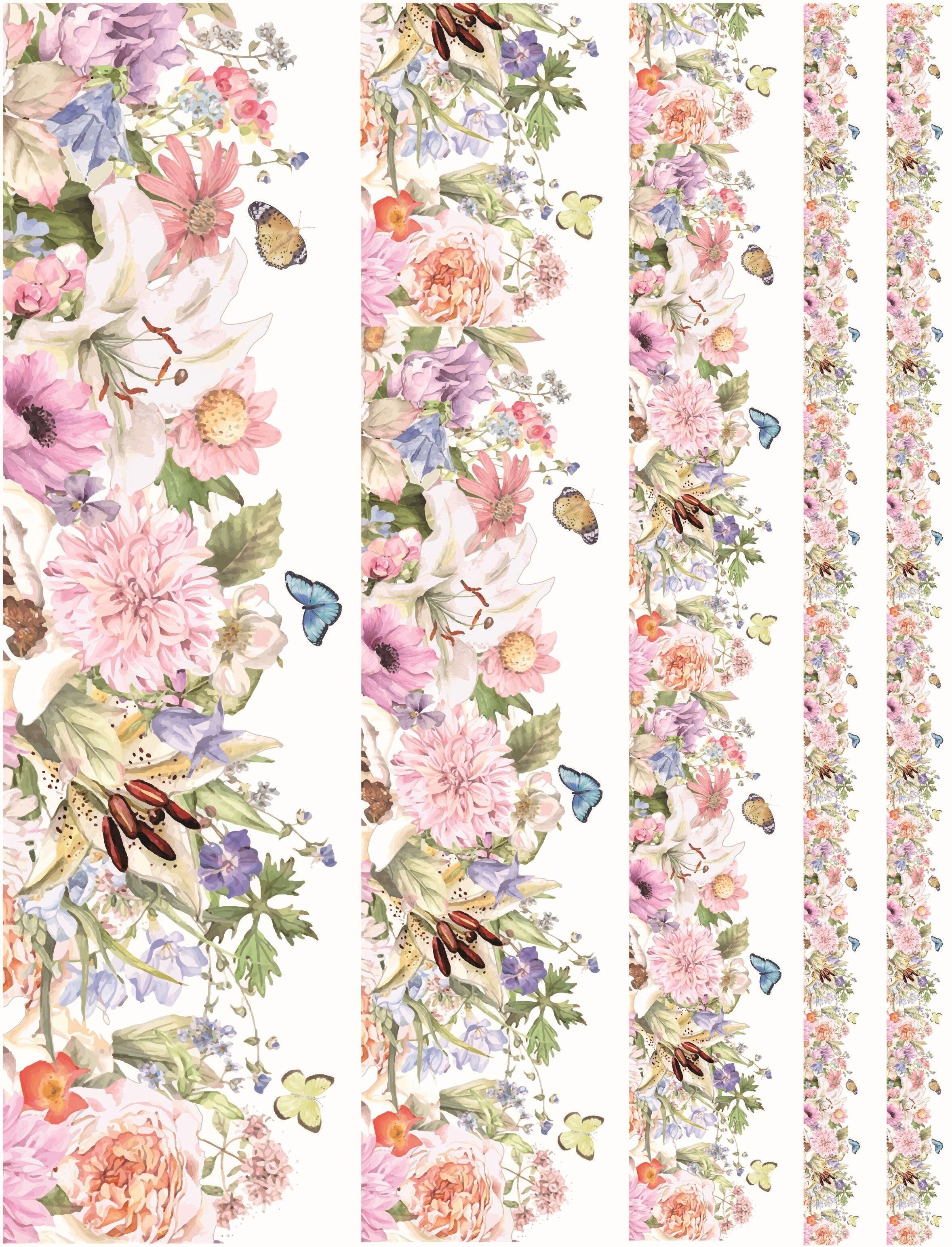 ポーセラーツ転写紙花柄他14枚　ヴォーグ社他 ポーセラーツ転写紙 Gardening Flowers A4タイプ | La Mon Style