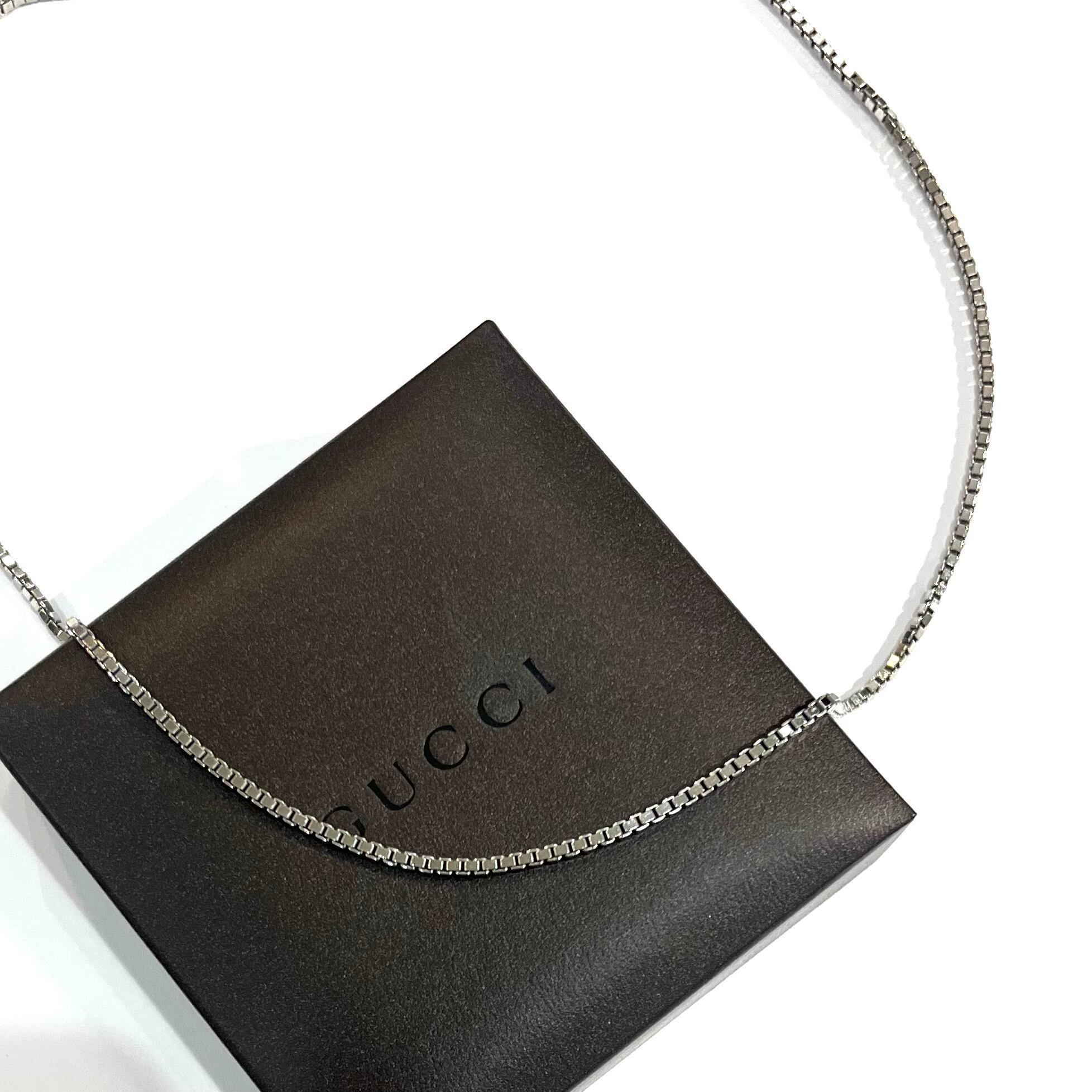 GUCCI】2486 グッチ ベネチアンチェーンネックレス 40-45cmシルバー925