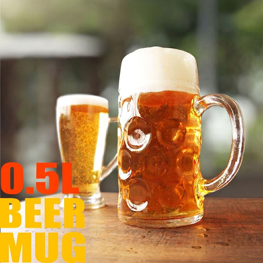 ビールジョッキ ビアマグ 500mlドンビアマグ 0.5L ガラスジョッキ 持ち