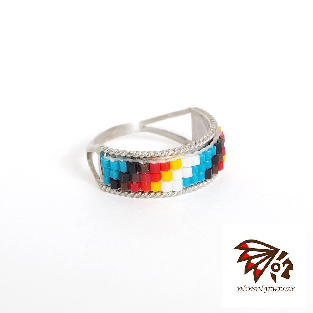 INDIAN JEWELRY インディアンジュエリー】Navajo beads ring Lucille