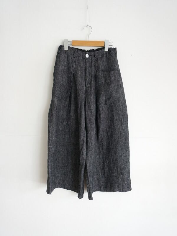 NATURAL LAUNDRY リネンデニム ガウチョパンツ | Fimpen+Nul