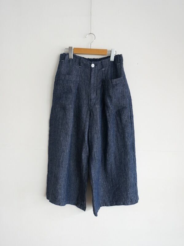 ☆今だけ値下げ☆【新品未使用】 KAPITAL リネン アミッシュ ガウチョ NATURAL LAUNDRY リネンデニム ガウチョパンツ | Fimpen+Nul