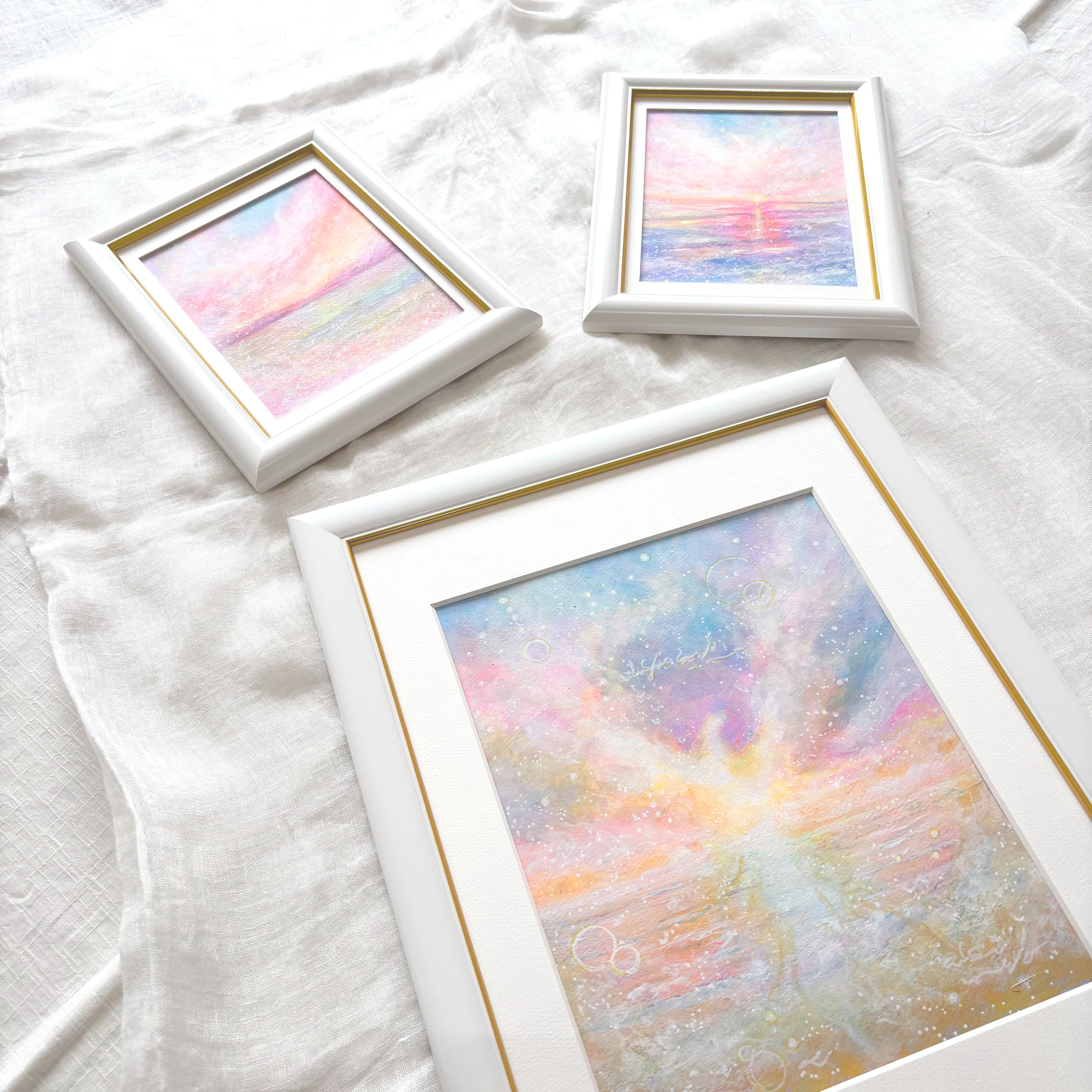送料無料】鳳凰の絵画｜海と空の煌めき「Rising Phoenix」アート