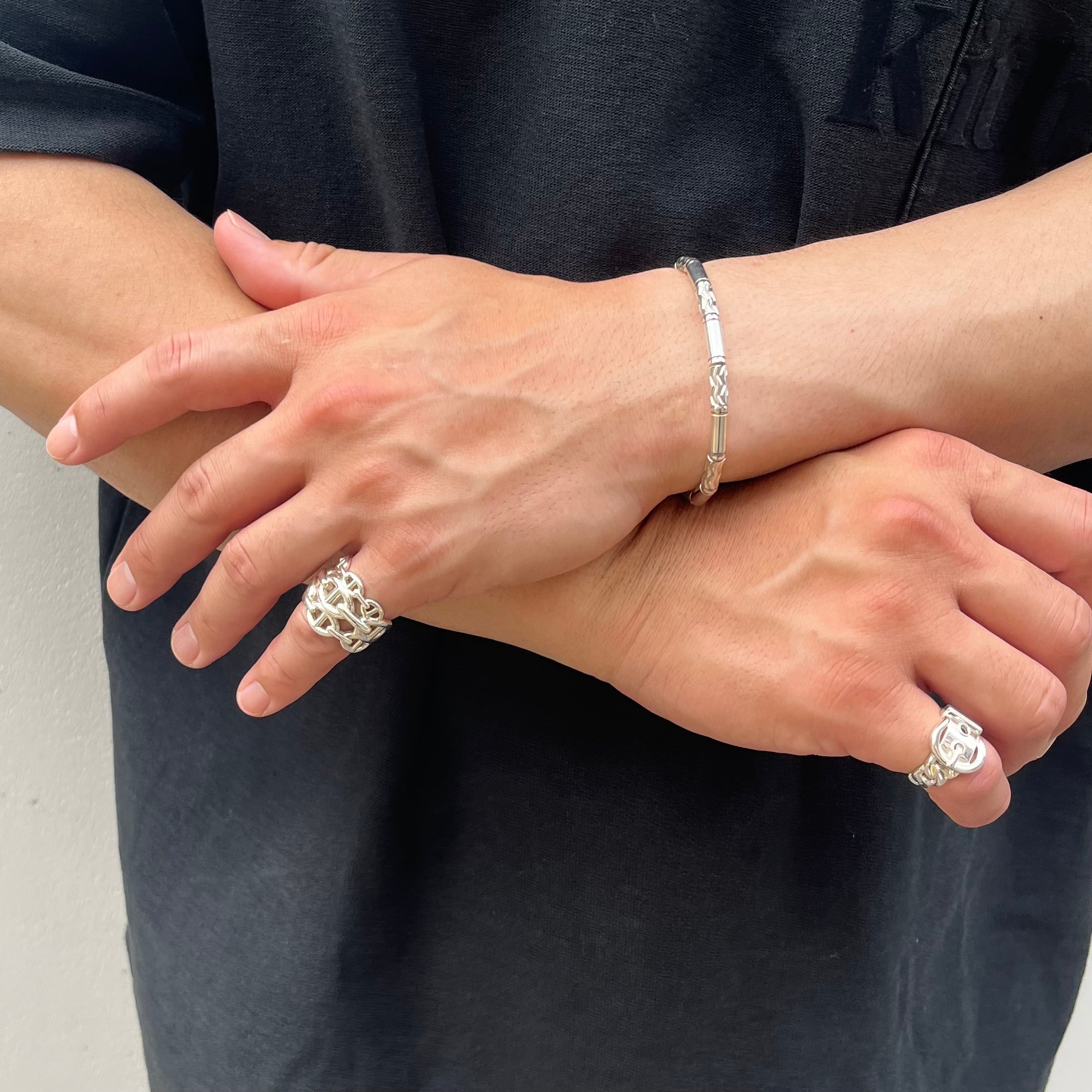 希少サイズ【HERMES】【16号56】2821 シェーヌダンクル アンシェネ GM
