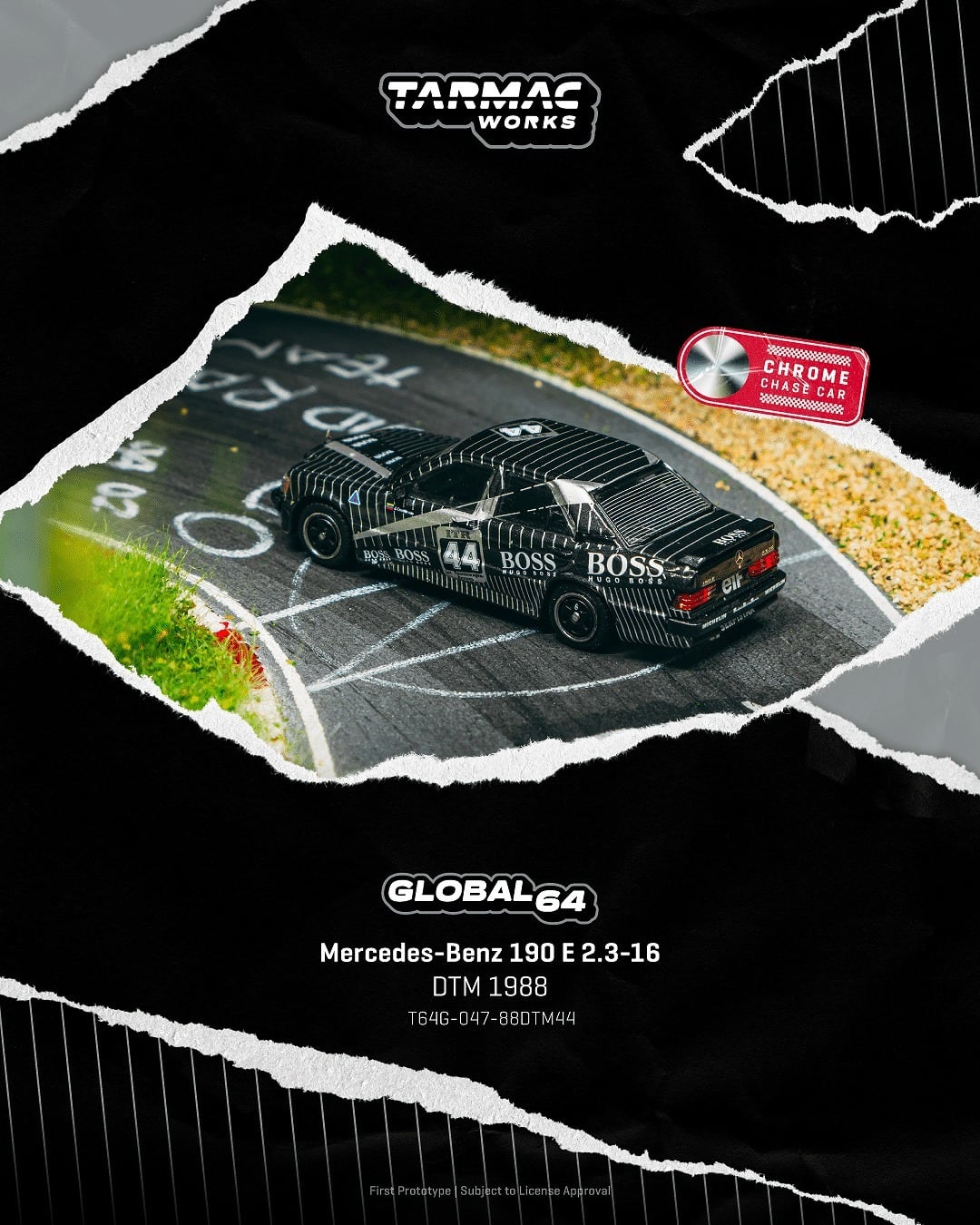 Tarmac Works 1/64 Mercedes-Benz 190 E 2.3-16 DTM 1988 T64G-047