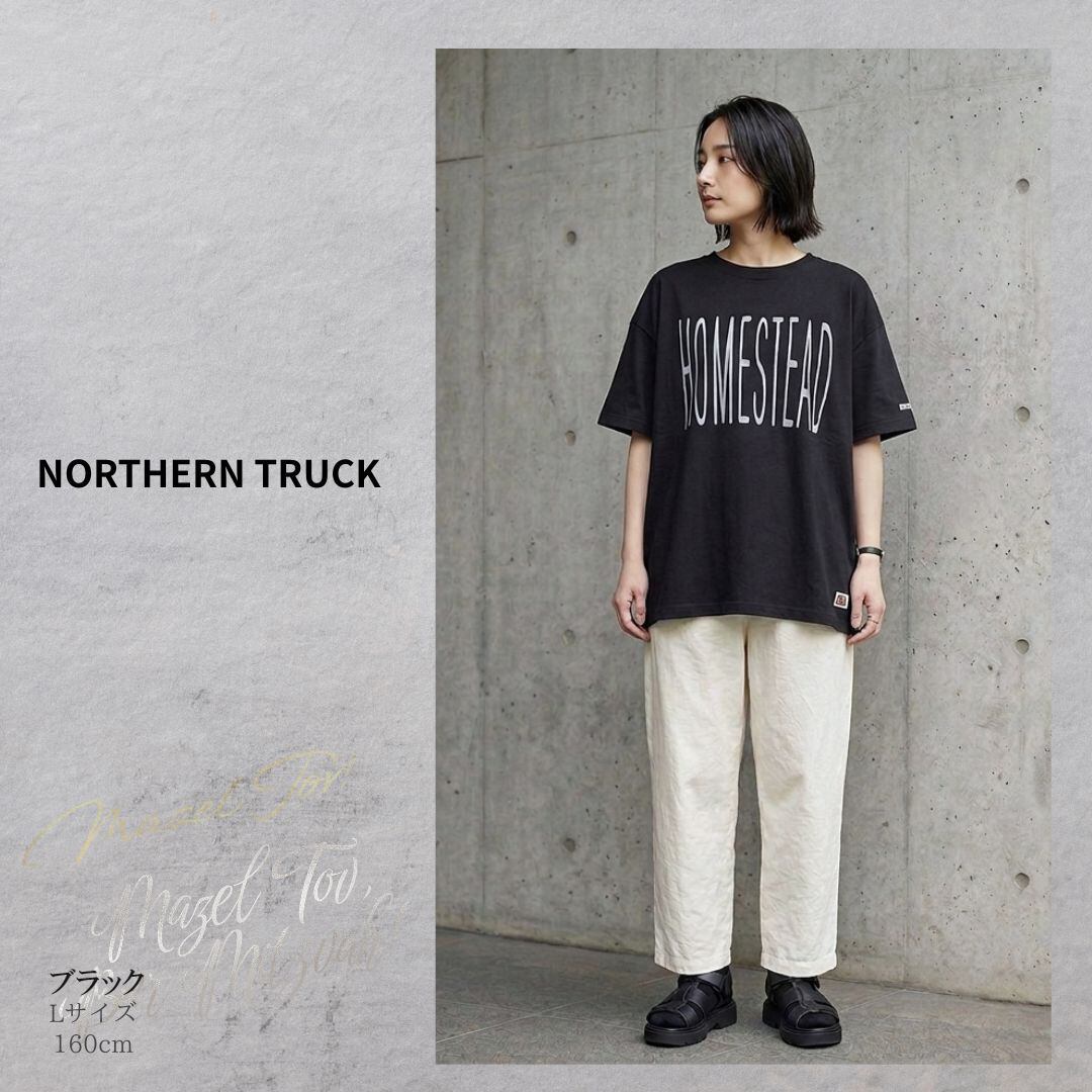 NORTHERN TRUCK/NEC36299/フロッキーロゴプリントプルオーバー/半そでT