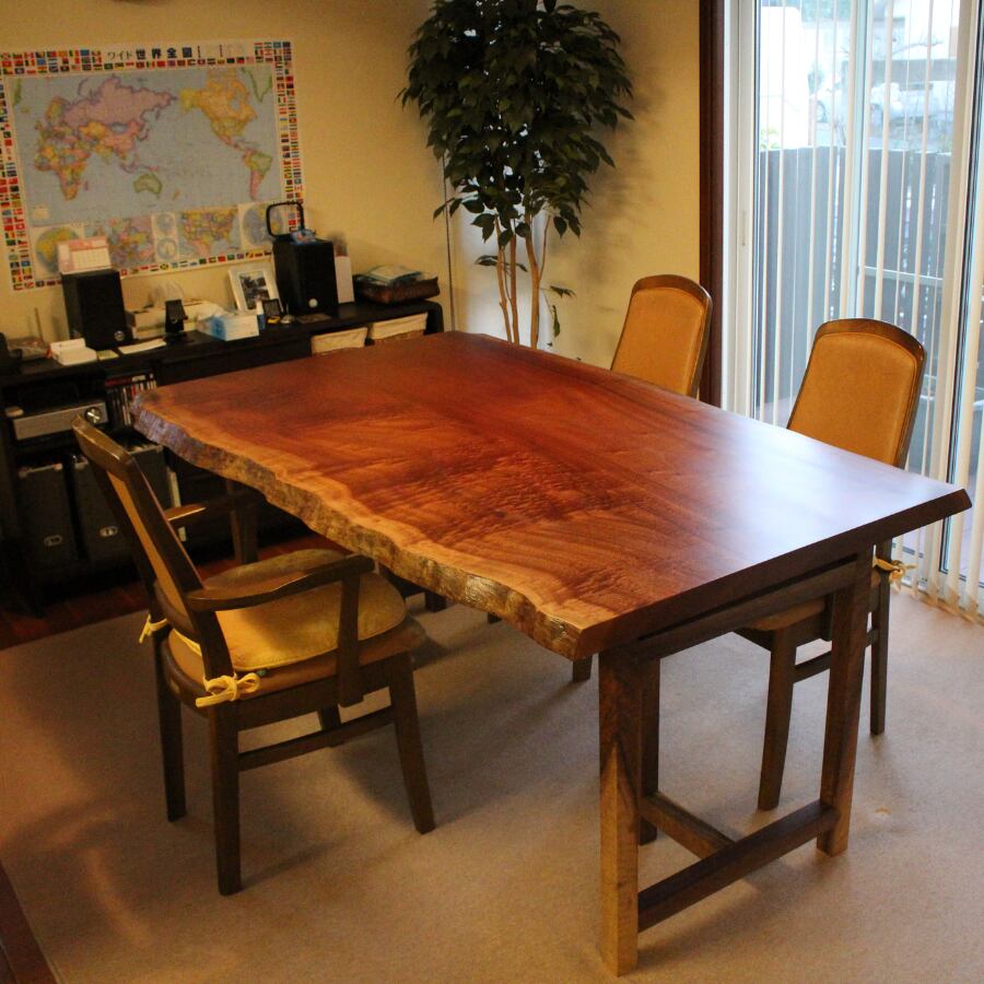 《納品事例》サペリ　一枚板