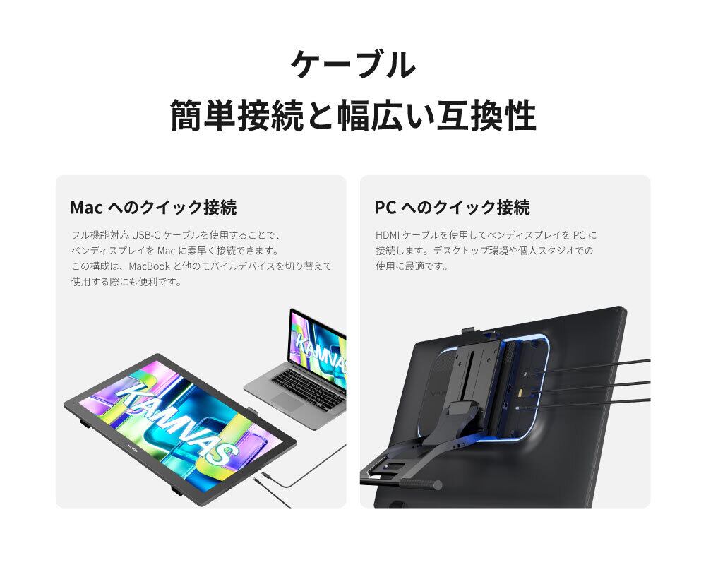日本法人公式】Huion Kamvas 22 (Gen3)豪華版 液晶ペンタブレット 液