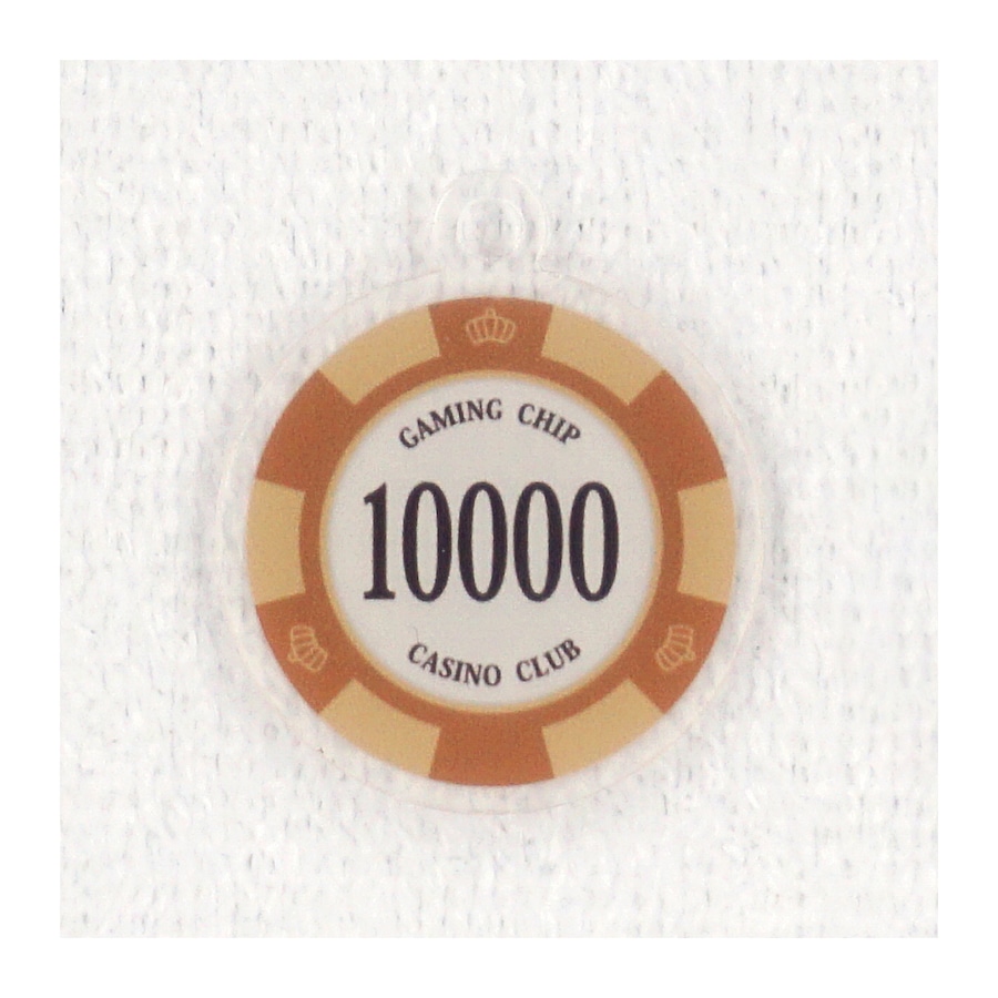 【関連商品】カジノ$10,000チップ アクリルキーホルダー / リアル カジノチップ風