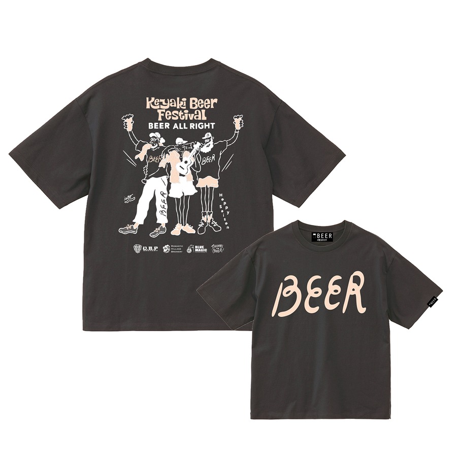 イソガイヒトヒサ氏によるイラストとBEERロゴ