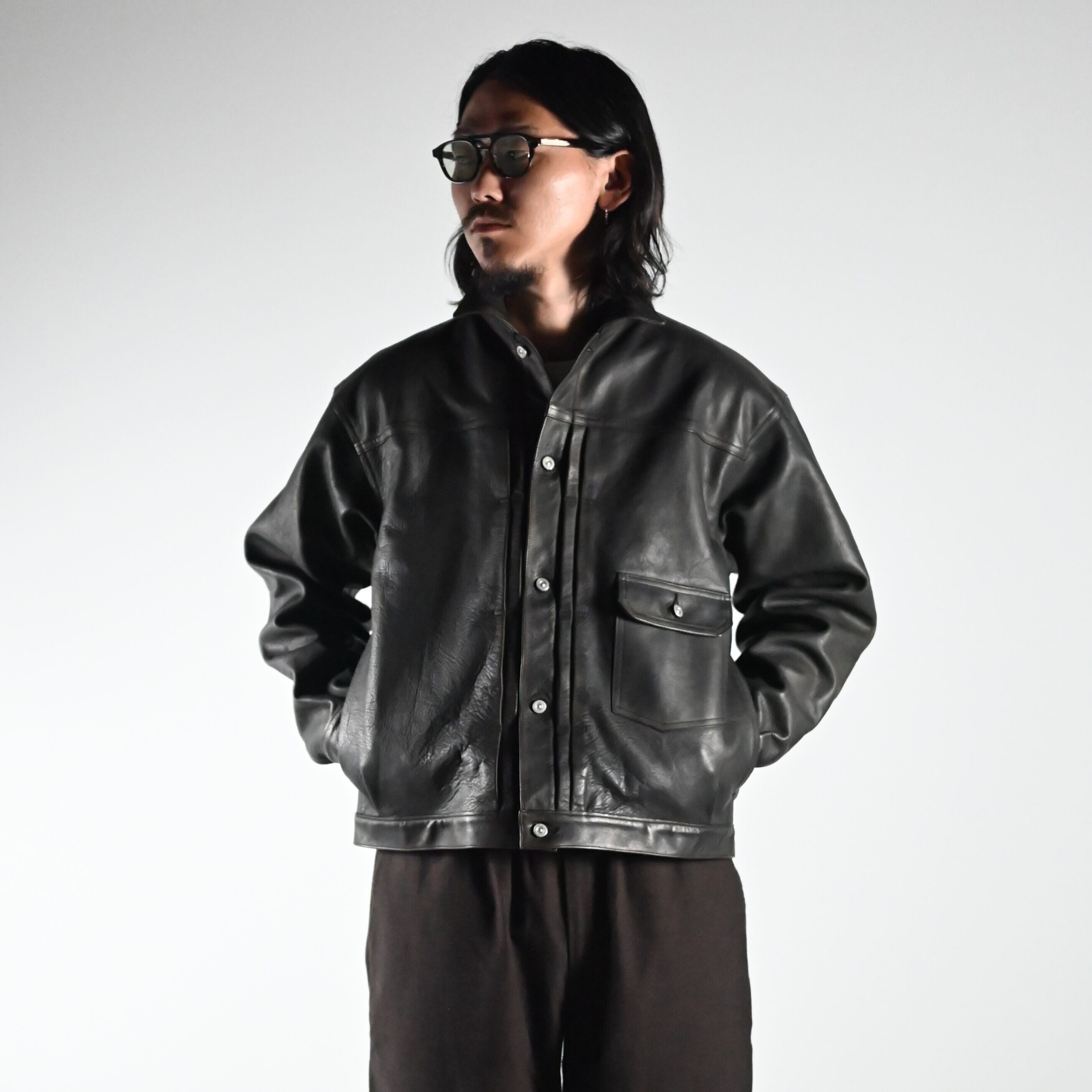 OLD JOE / PATINA HORSE-HIDE RIVETED JACKET | GANKO