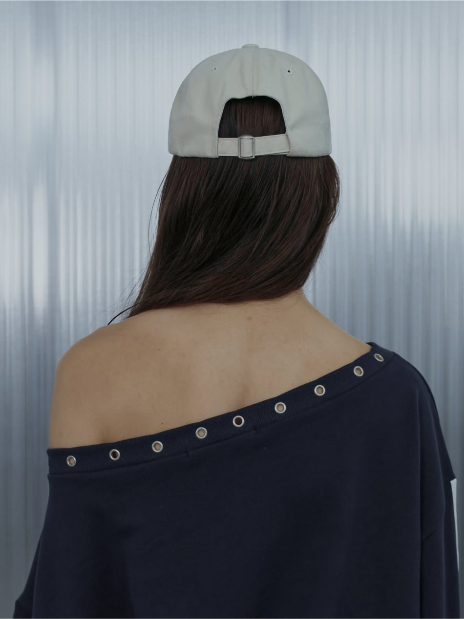 ★Hearts2Hearts イアン 着用！【SETUP-EXE】LEO APPLIQUE BALL CAP / BEIGE