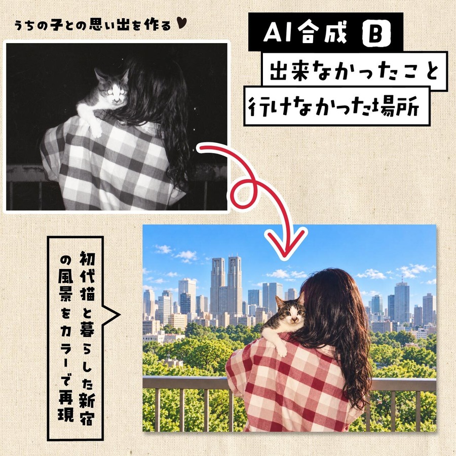 愛猫と暮らした思い出の街を再現