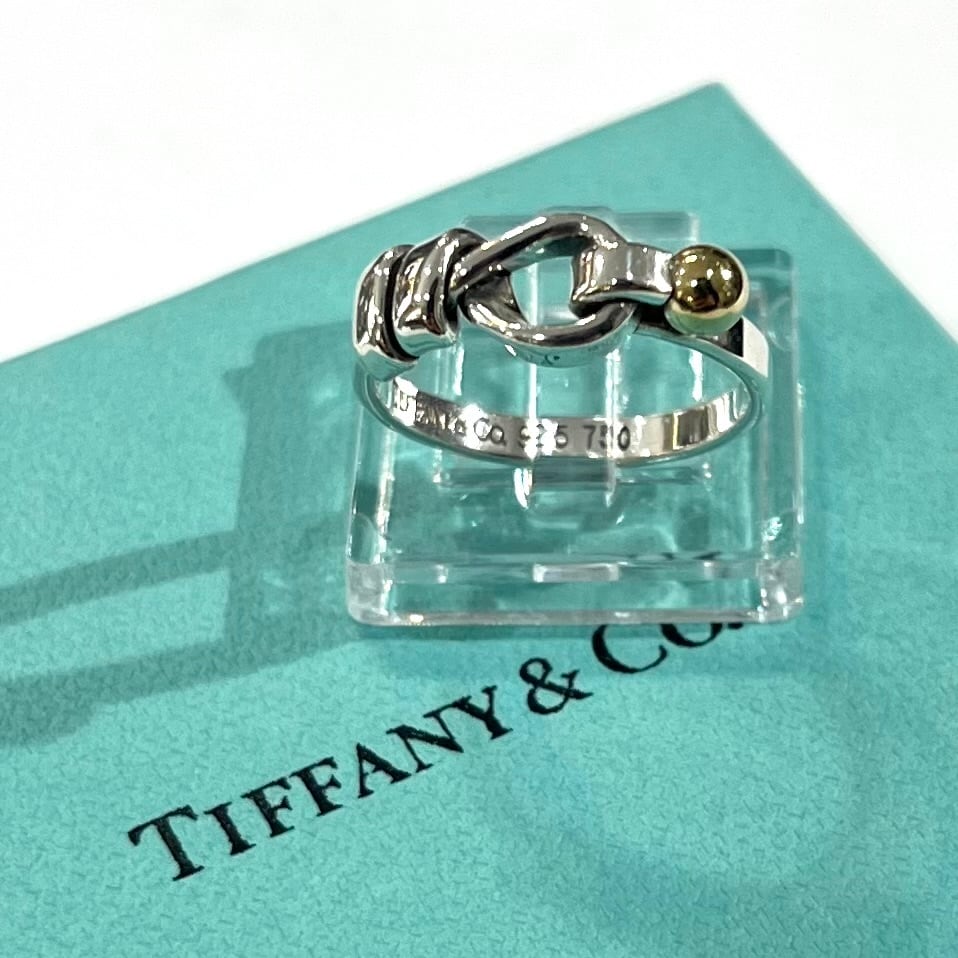 TIFFANY&CO】【12号】2995 ティファニー結ツイスト フラットワイヤー