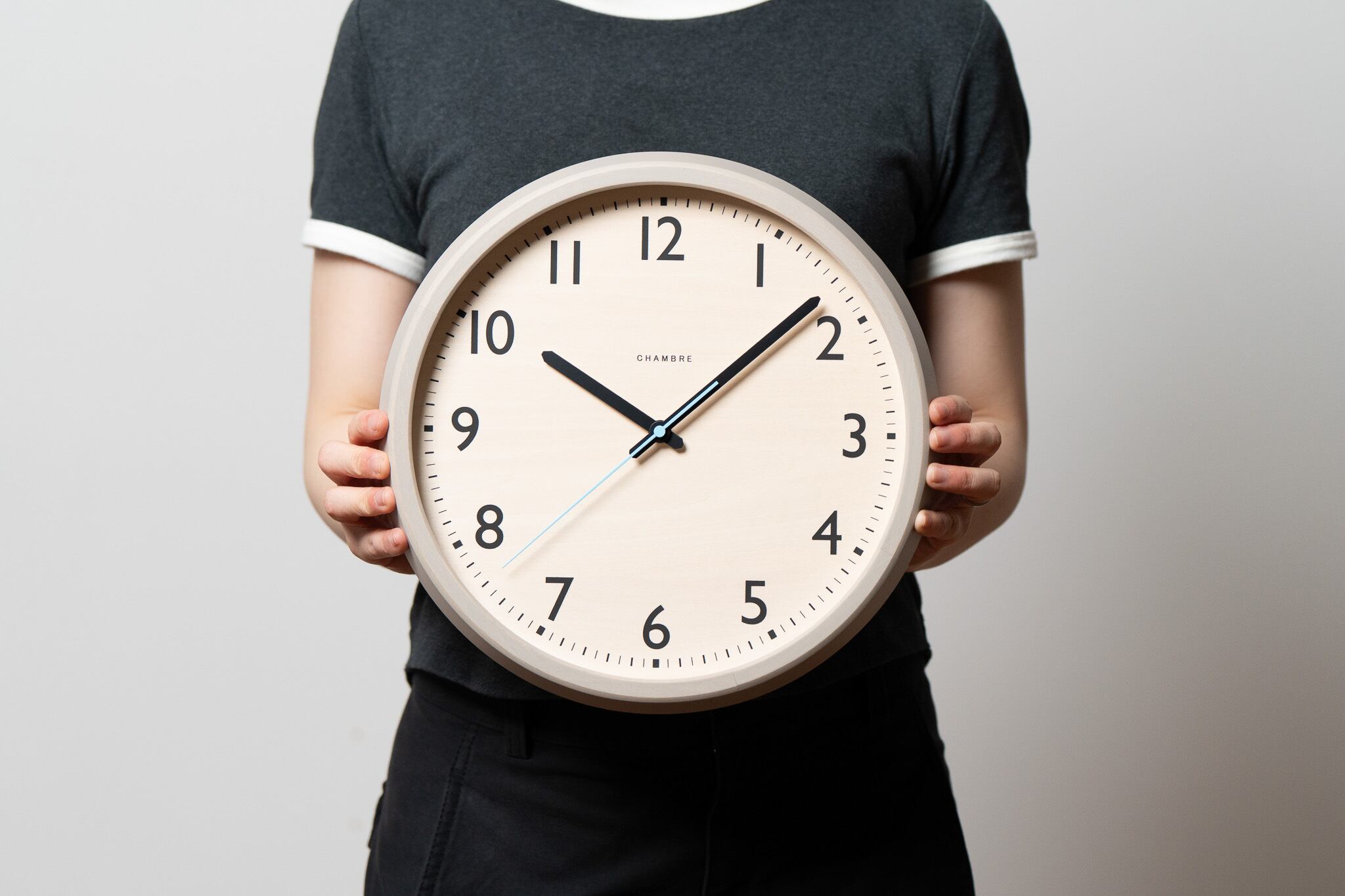 電波時計 DROP CLOCK WARM GRAY -renewal- | シャンブル【CHAMBRE】by