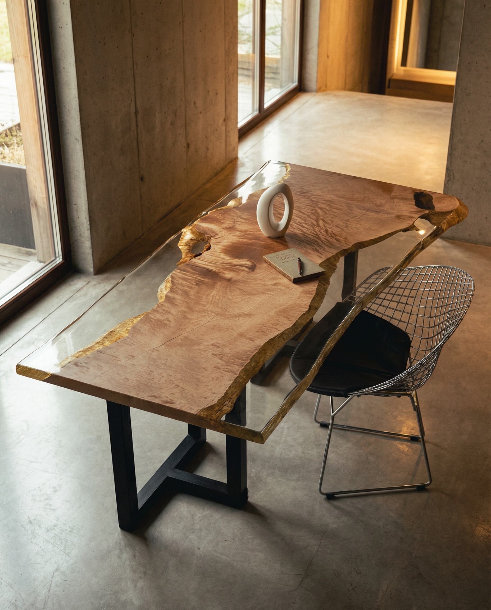 Premium】メープル_1800×850×40_青山店_テーブル天板/レジン加工 19732