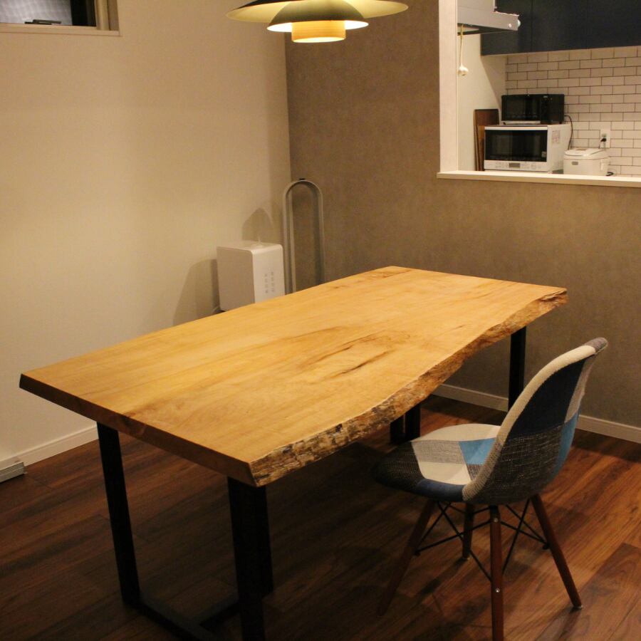 OUTLET】メープル_2050×940-990-1100×49_浅草本店_テーブル天板/一枚板