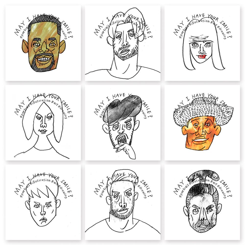 イラストオーダー】似顔絵｜アイコン｜インテリア | よしもりたけはる