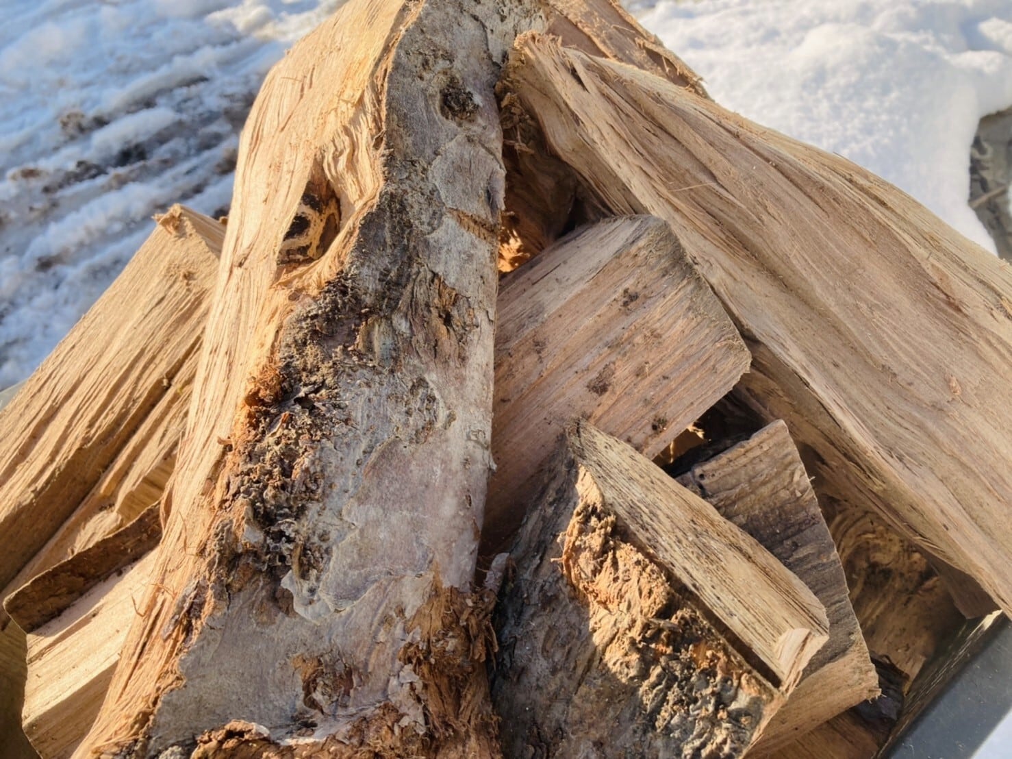 桃、りんご ストーブ用薪