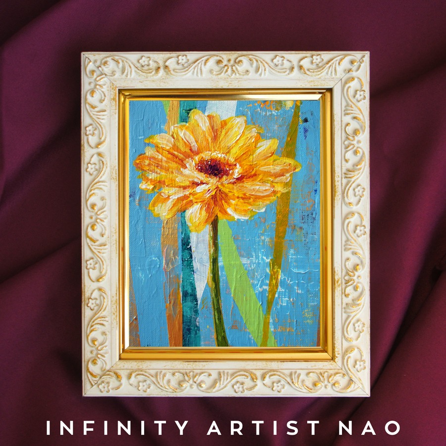 Hand-painted by infinity artist NAO, Japan.