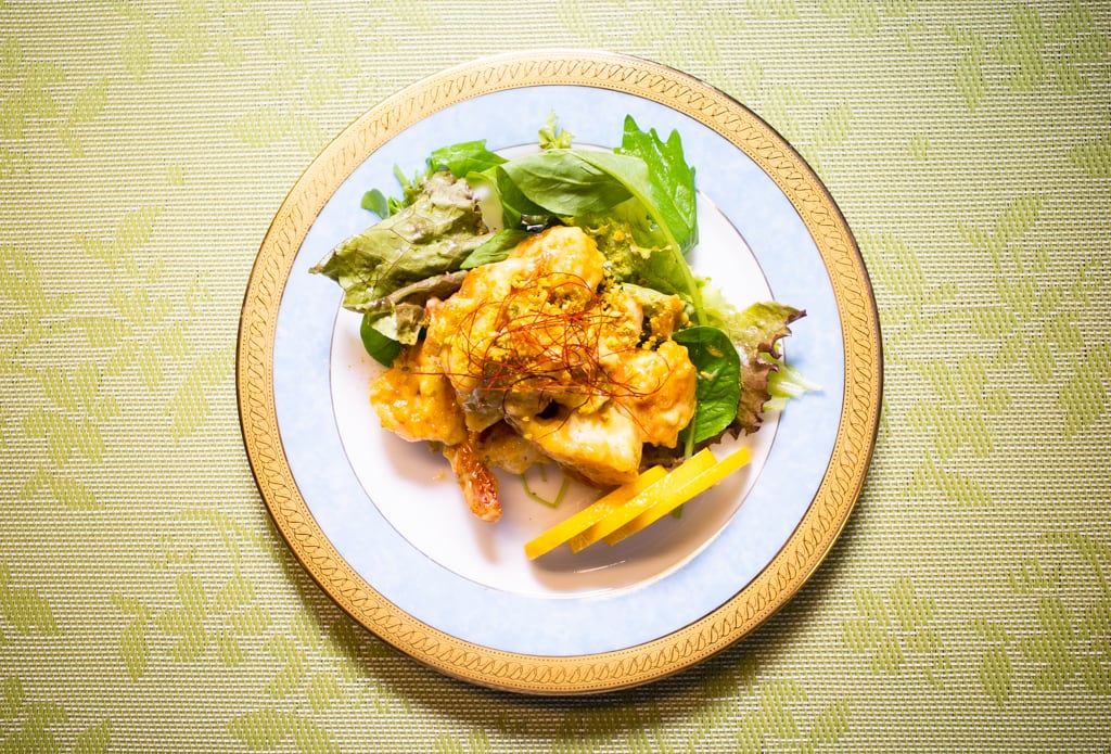 ピスタチオバターのエビマヨ