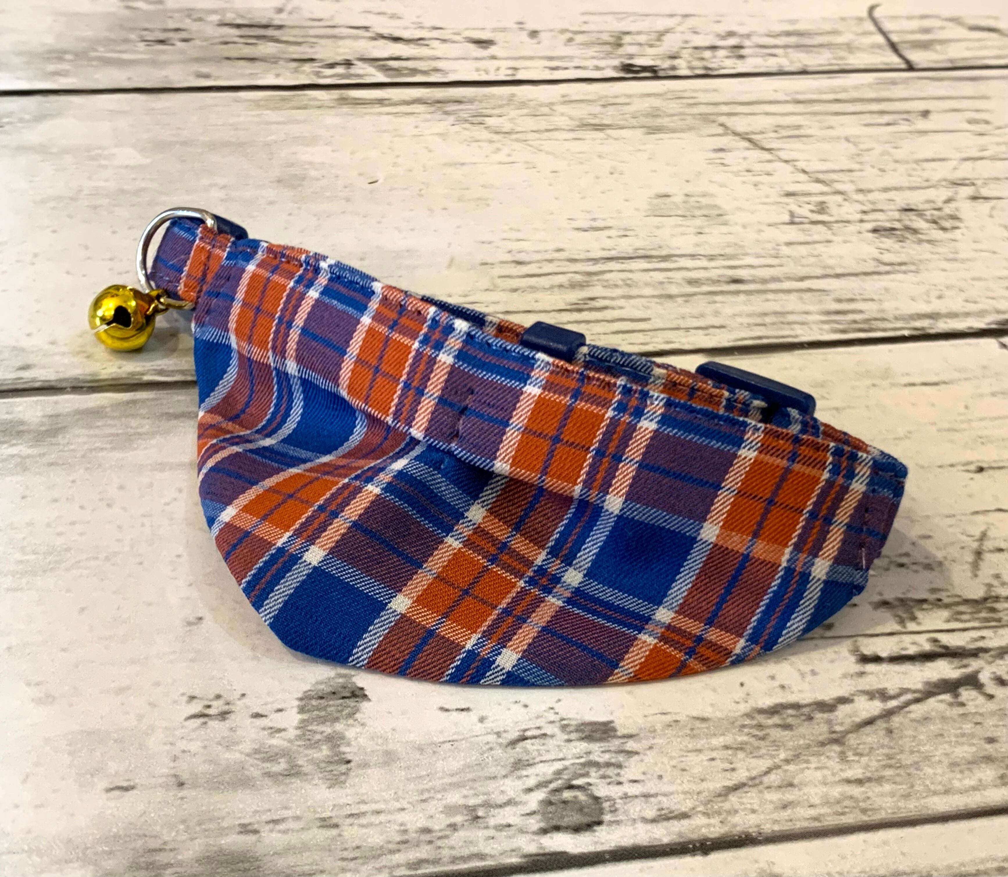 タータンチェック(ブルー&オレンジ)