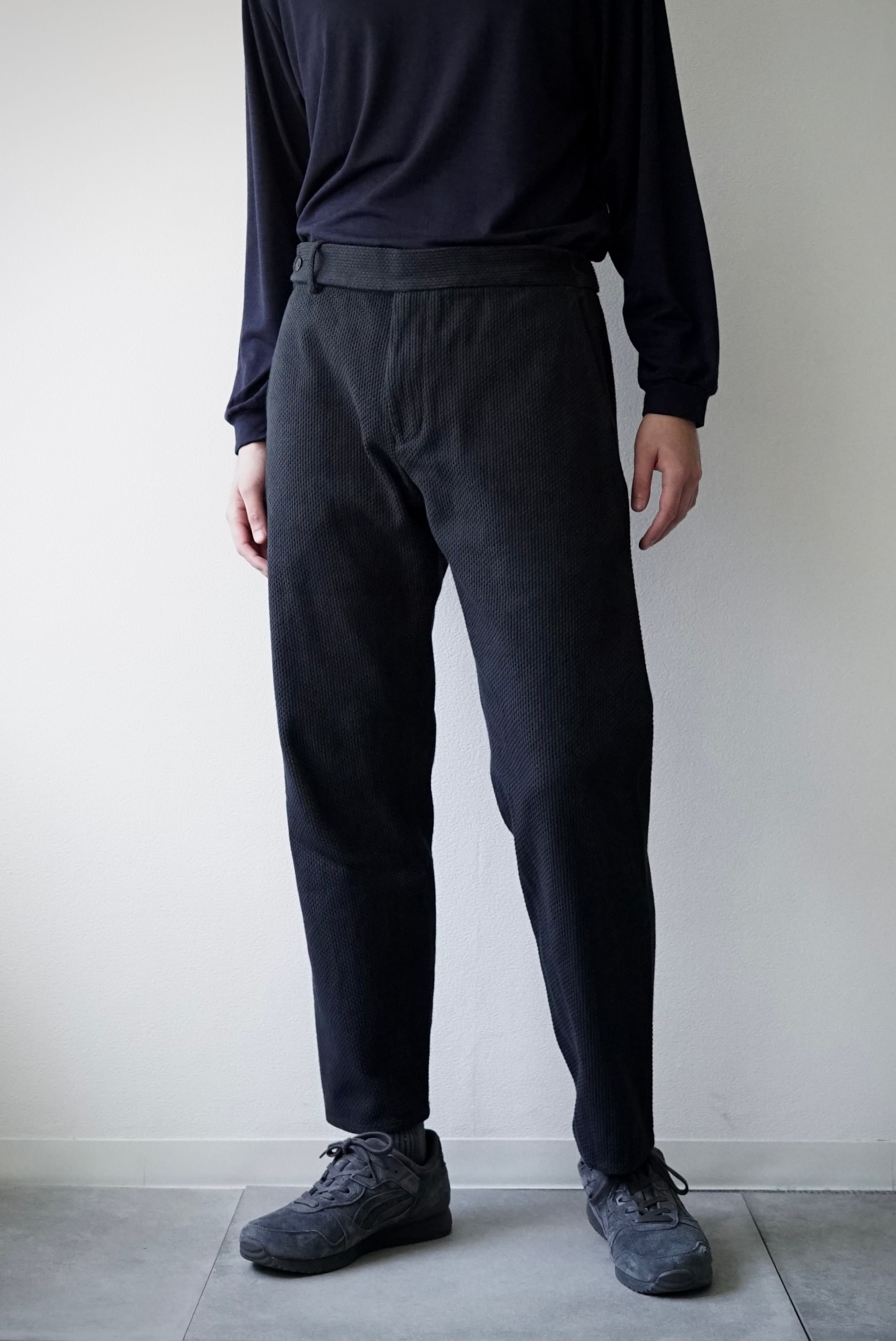 【未使用】COLINA 刺し子 curve slacks