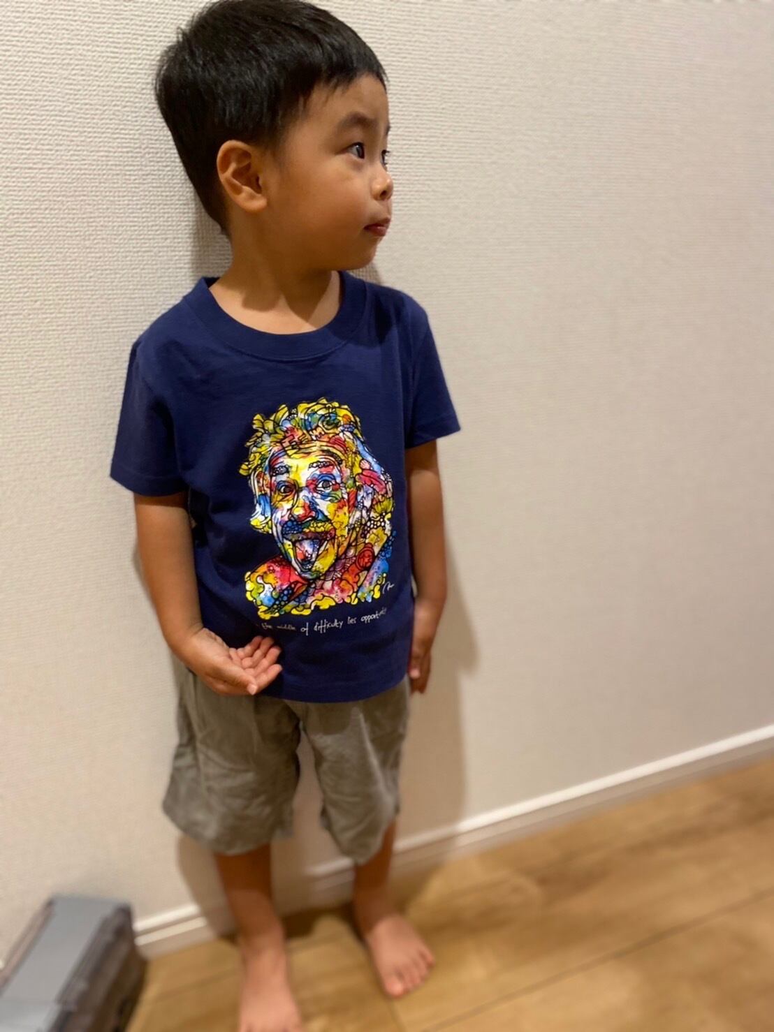 キッズモデル:3歳 身長:95cm 体重:14kg  着用インディゴ100cm