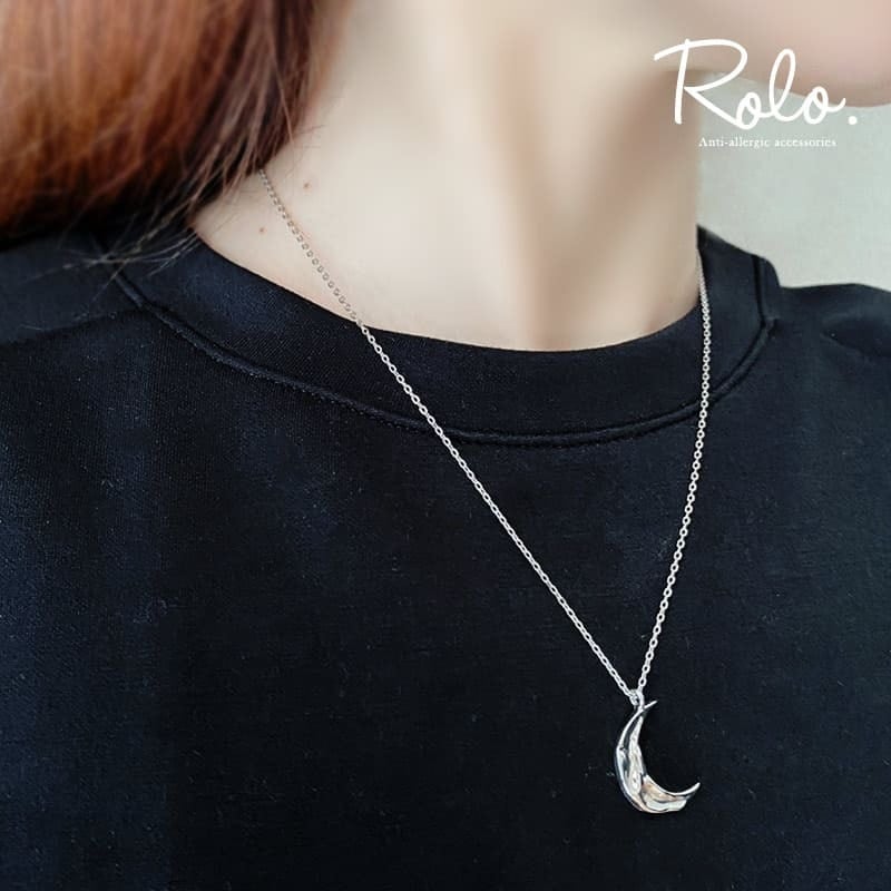 大人気!! 4℃ シルバー クレセントムーン ネックレス クレセントムーンネックレス シルバー925 | Roloshop BASE店