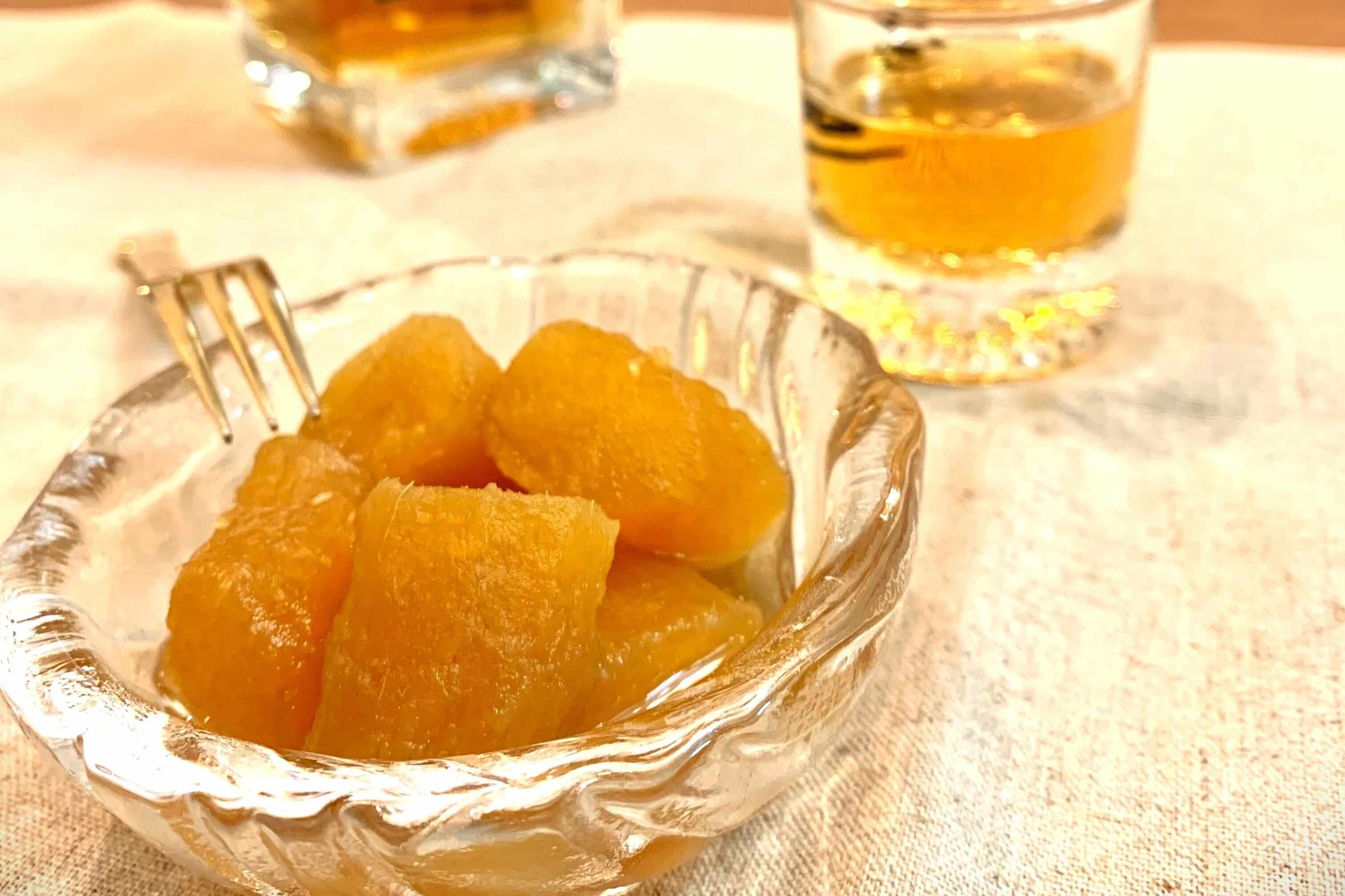 干し芋ウイスキーがけ