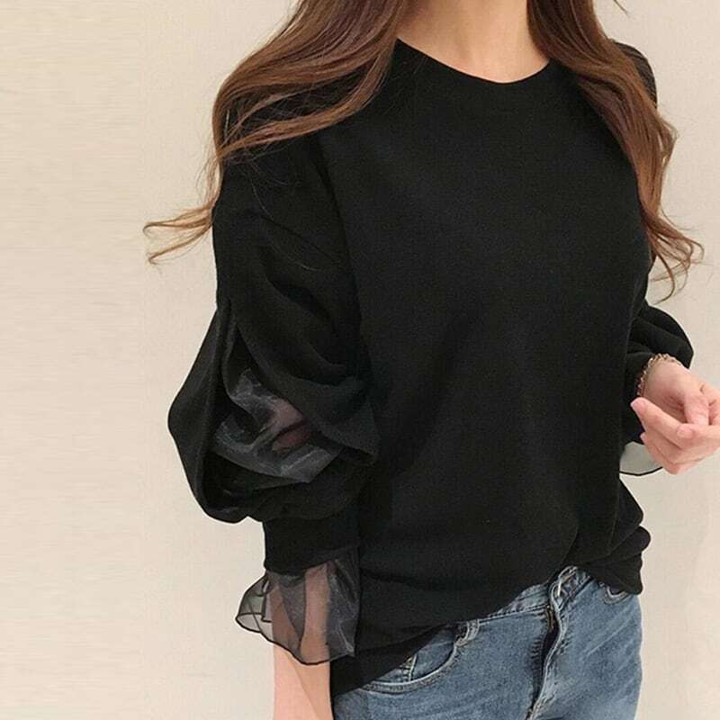 ルーズアームレースプルオーバー 201371