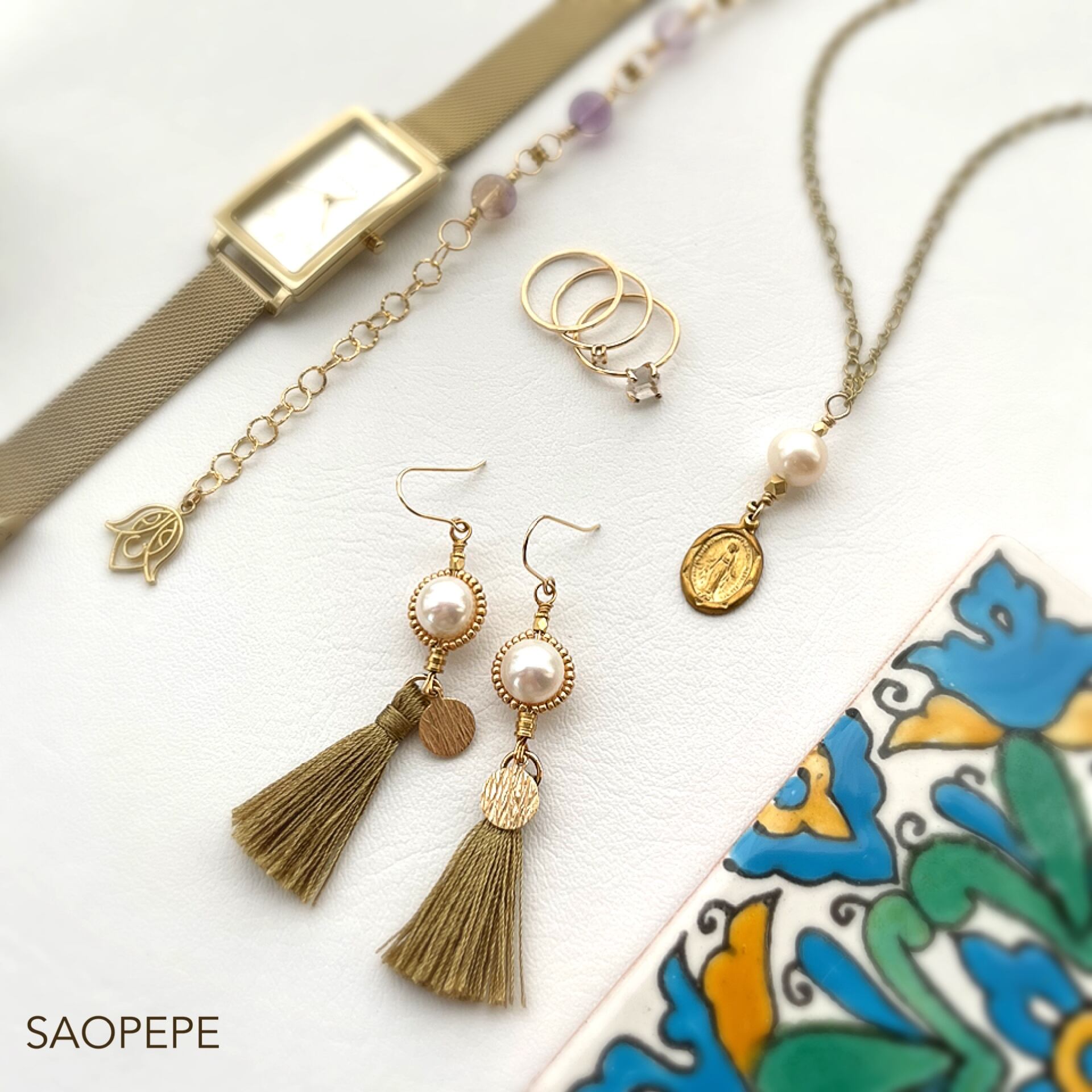 ゴールドアクセコーディネート✨