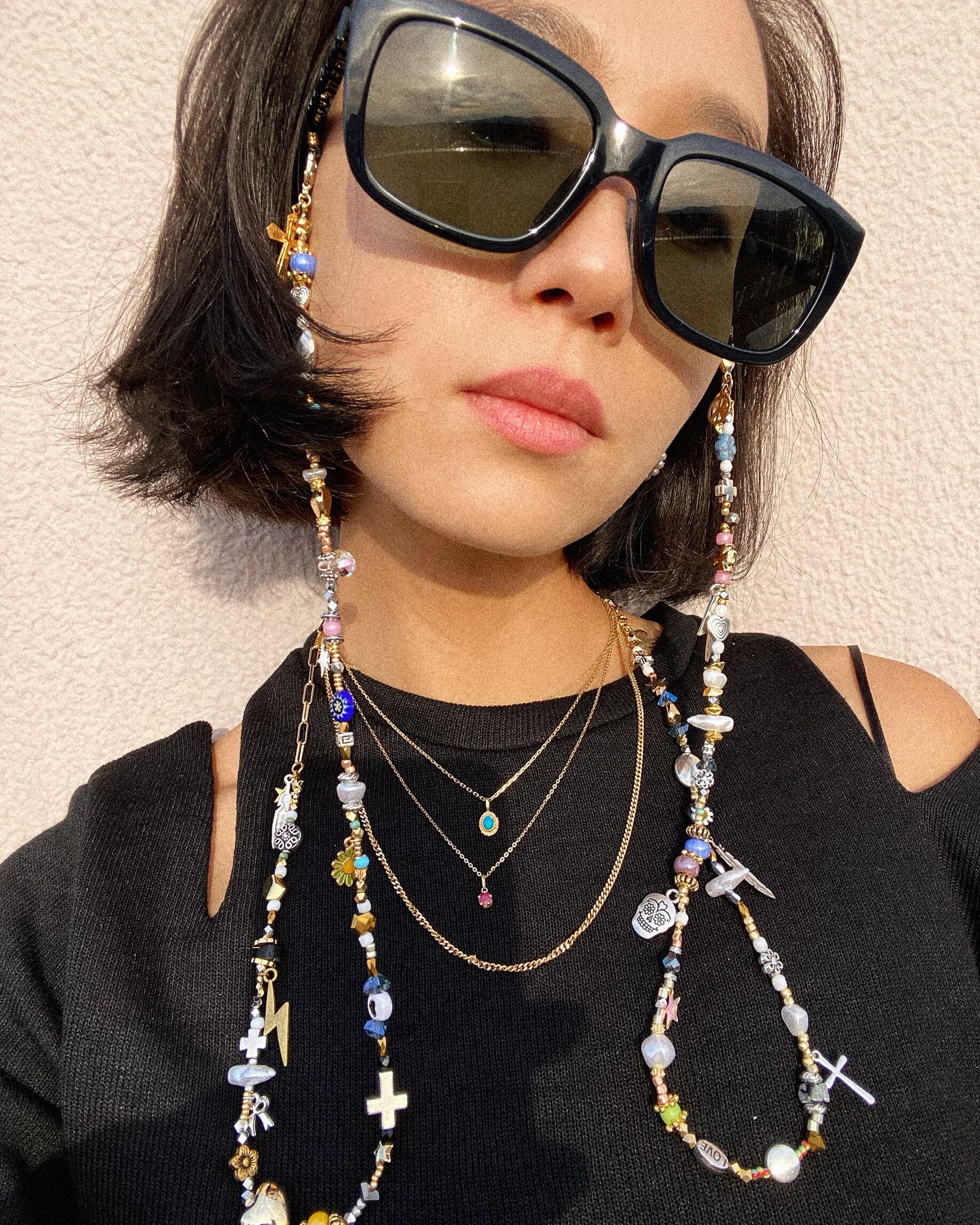 MINARC１本着用（商品以外のネックレスも着用しています）