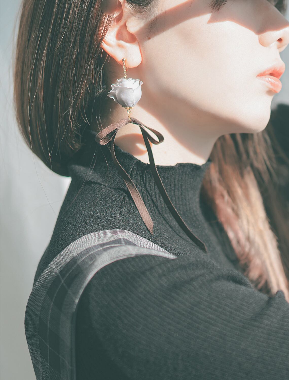  グレー × ブラウン