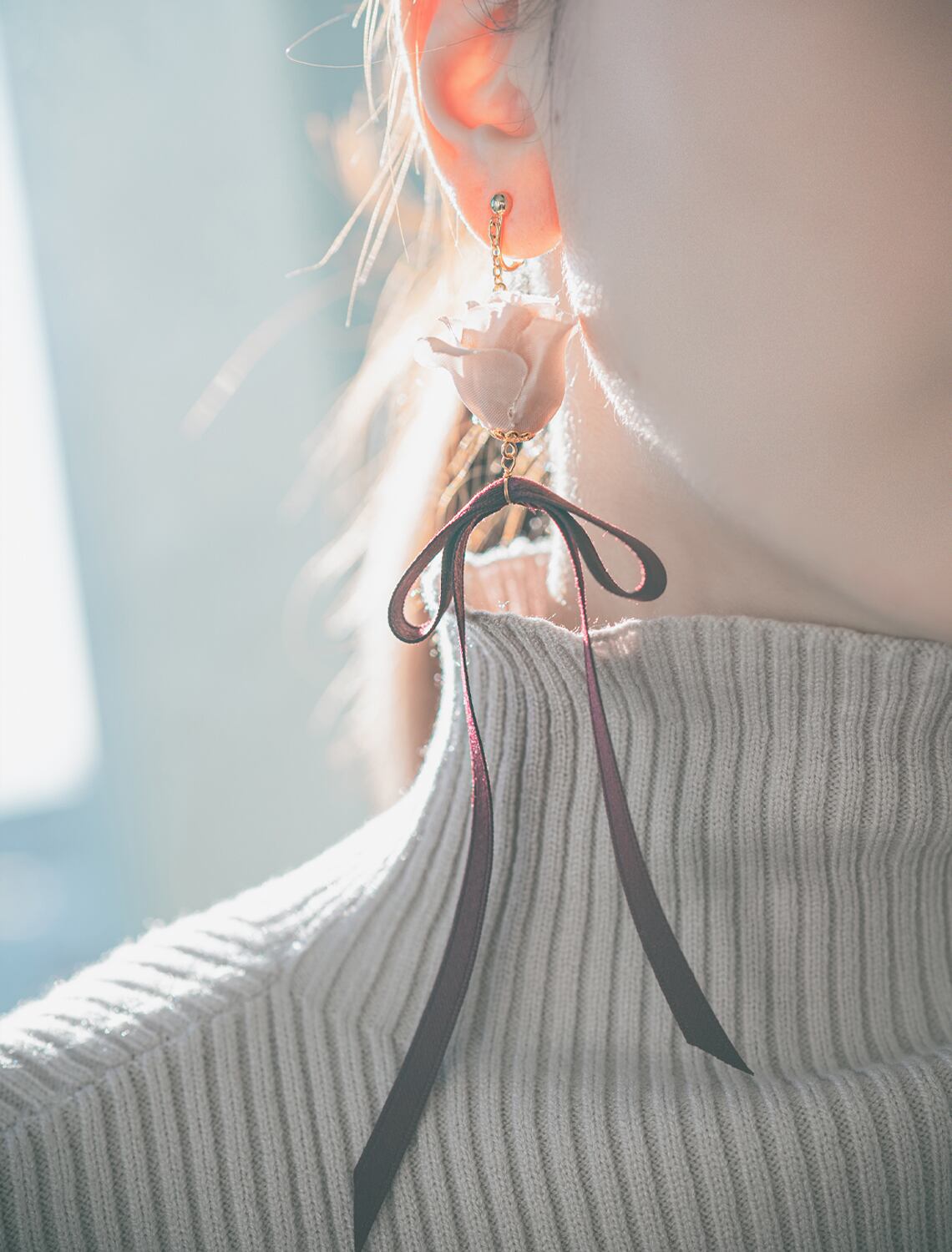 ピンク × バーガンディ