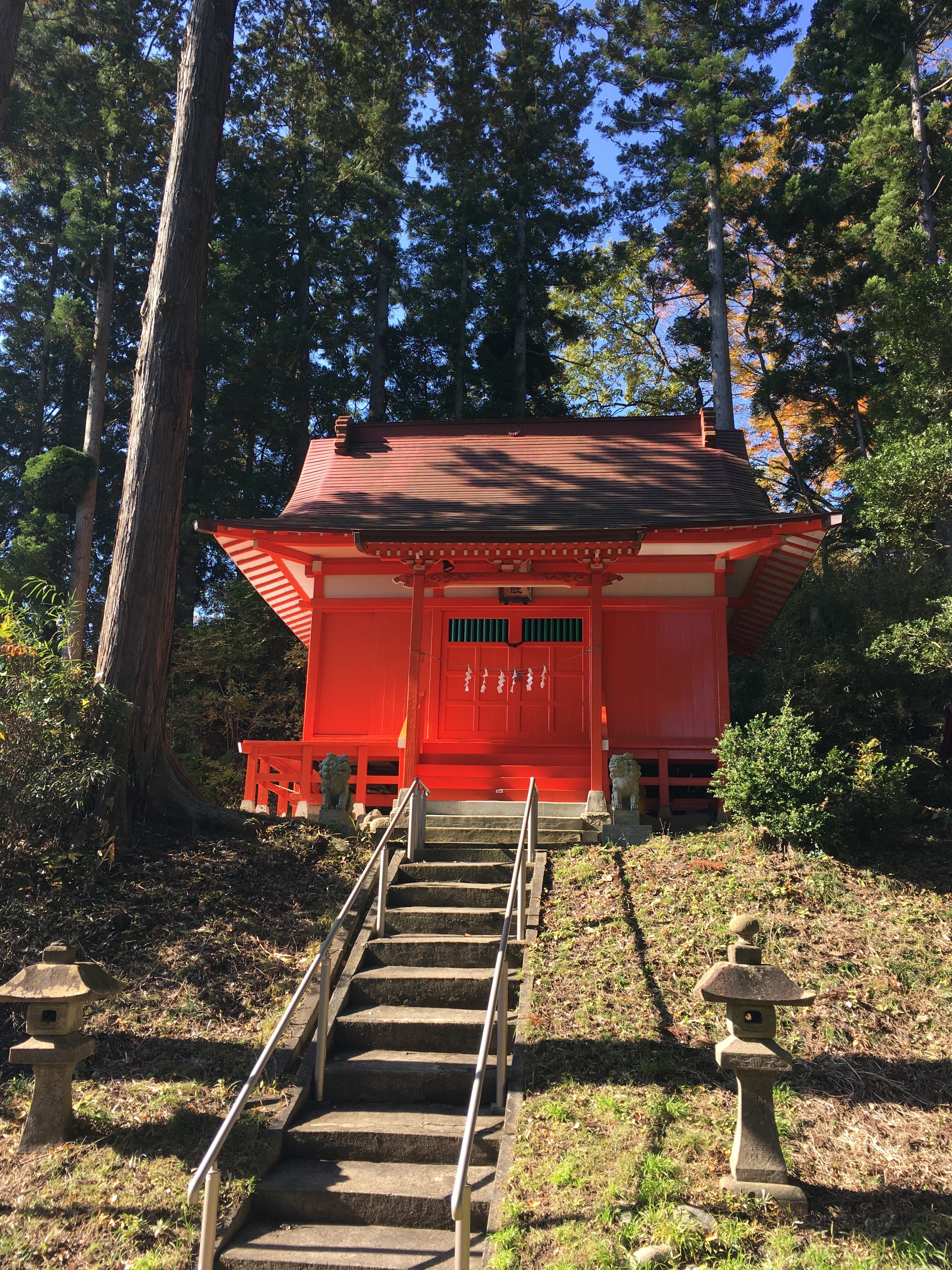 朱色が綺麗な日吉神社(21/11/7撮影)
