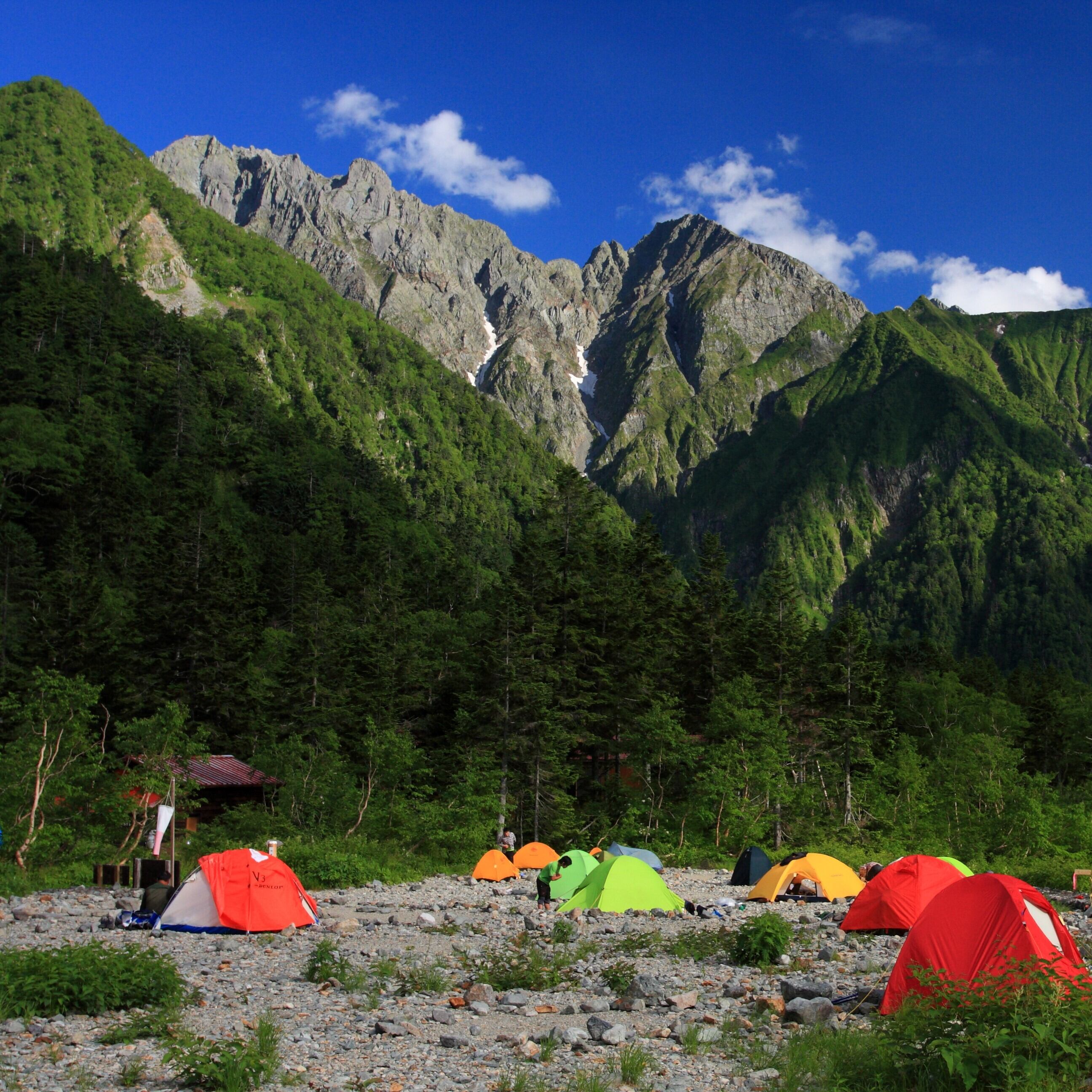 実際の槍平テン場