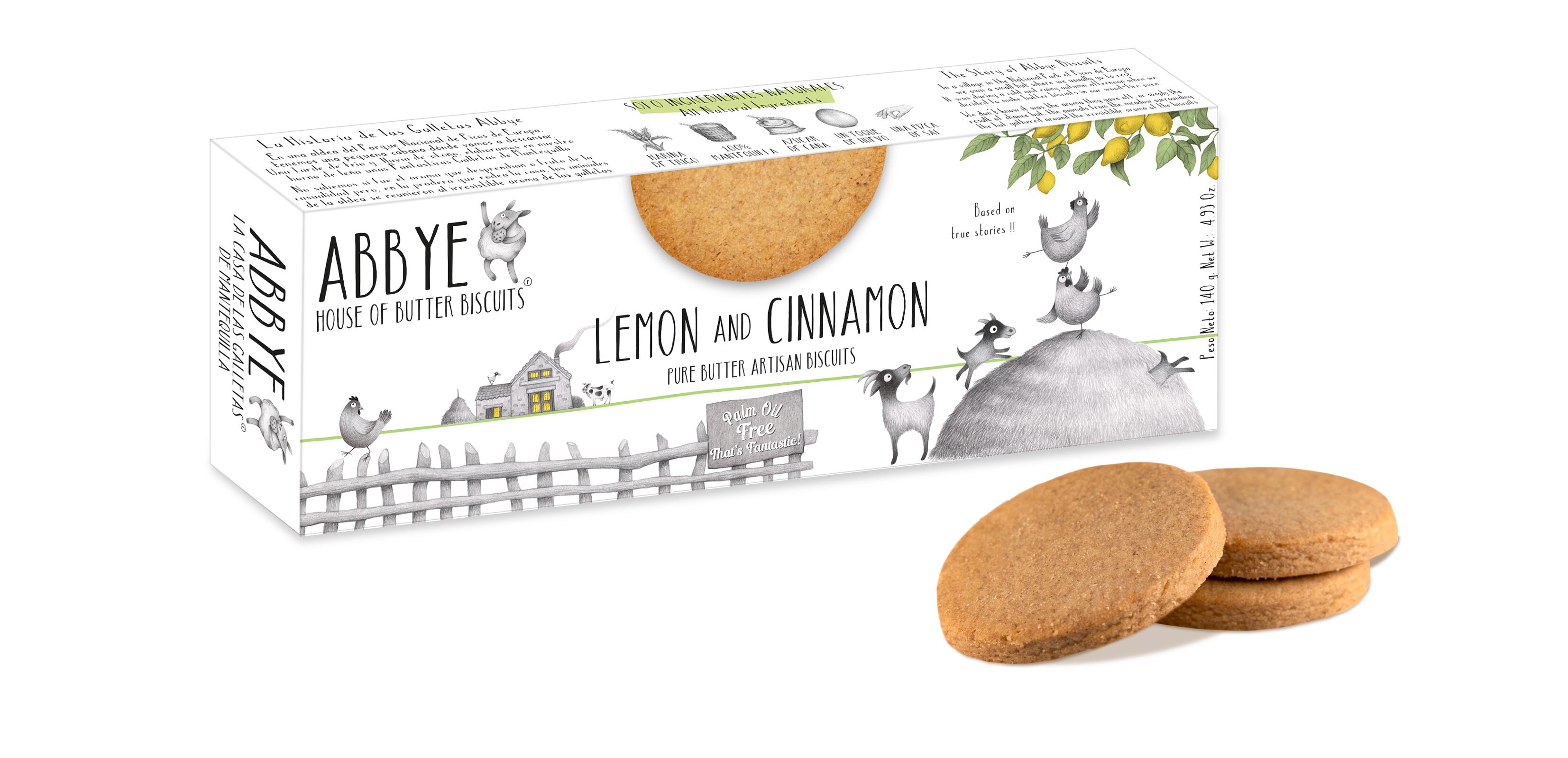 ABBYE　オールバタービスケット　レモン＆シナモン
