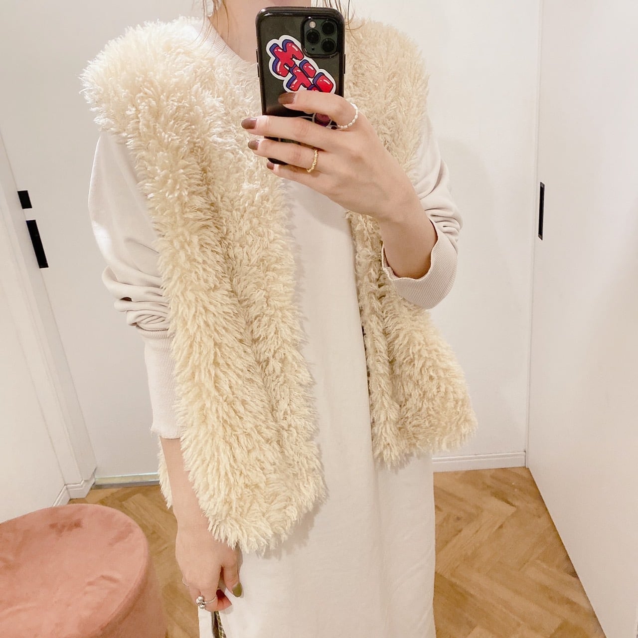 poodle fur vest | mite