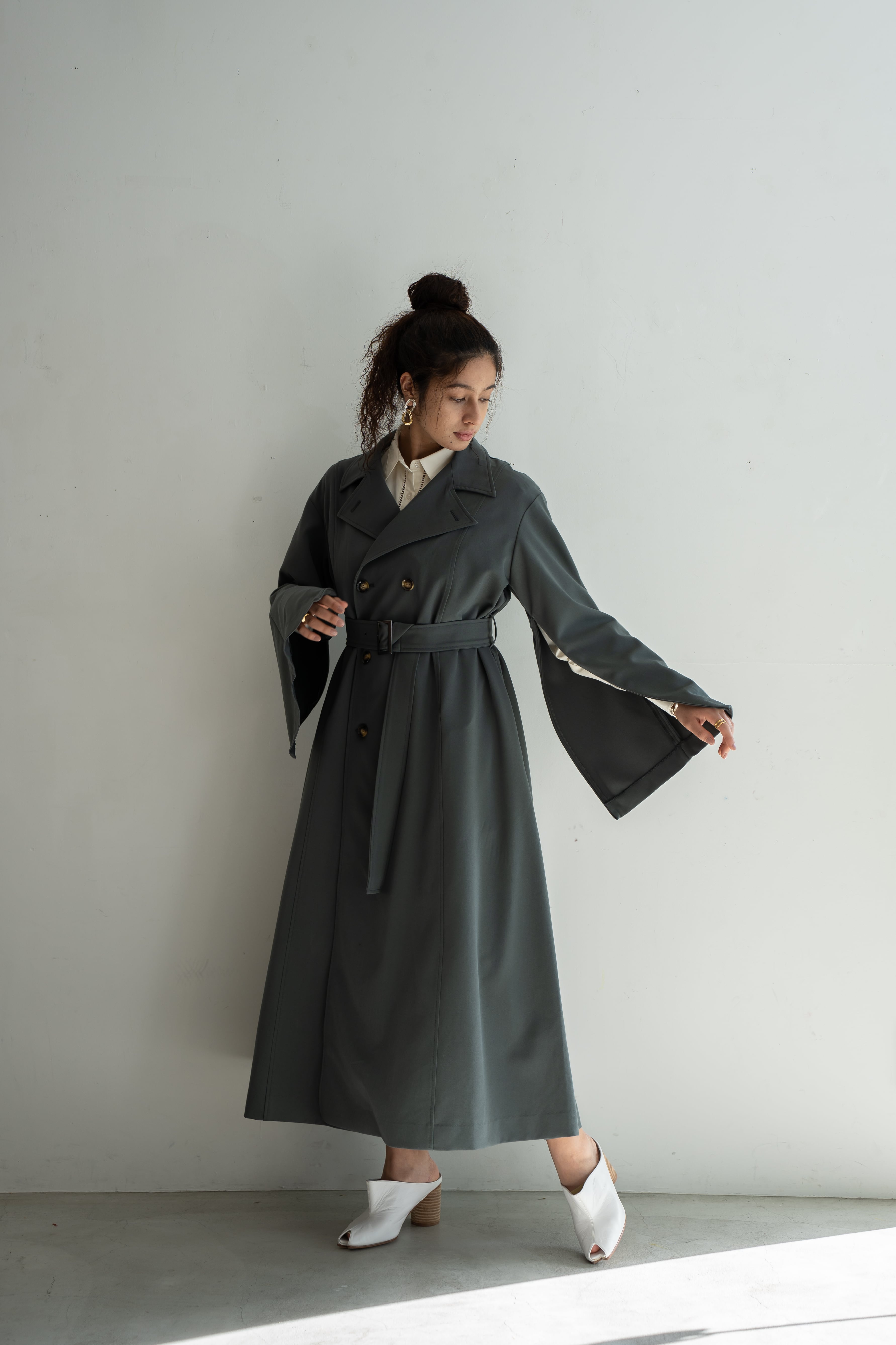 DESIGN SLEEVE TRENCH COAT 【CA2S-C290】 | CIEL'AIR