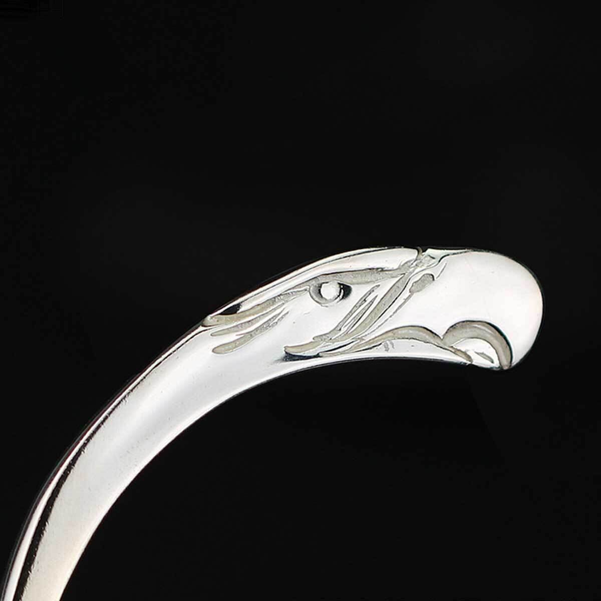 18金現行イーグル顔ブレス メンズ バングル ブレスレット イーグル