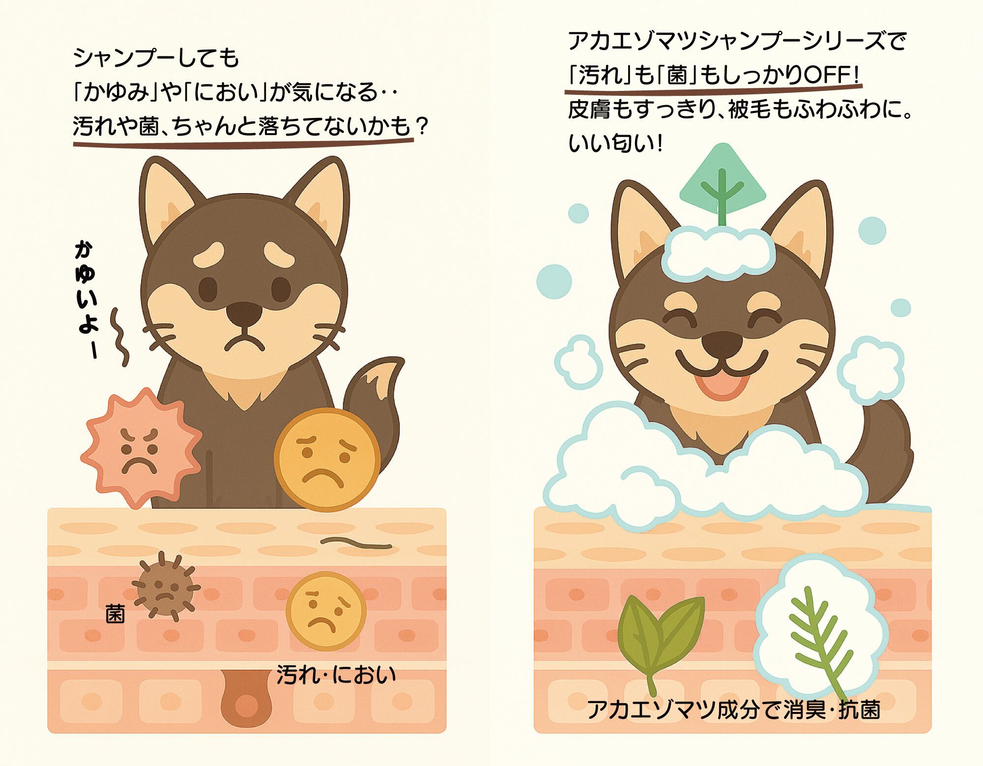 皮膚ケア【オーガニック】 アカエゾマツシャンプー（液体タイプ）【犬