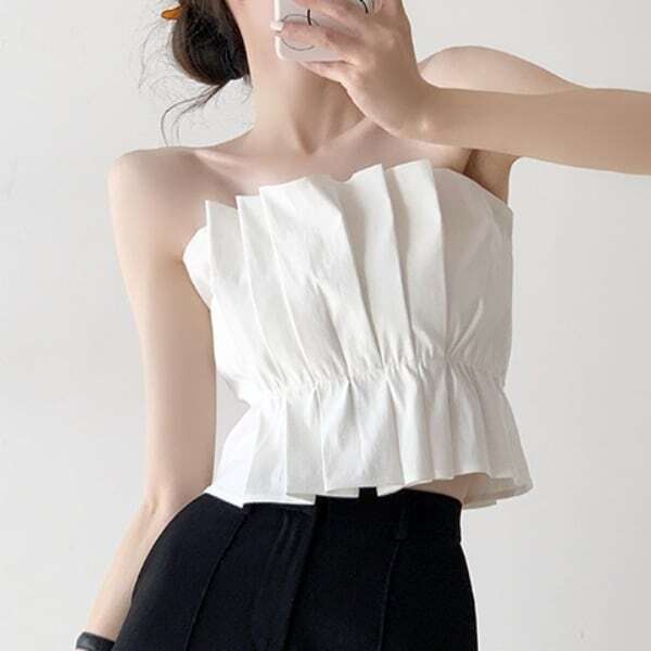 プリーツ チューブトップ 234337